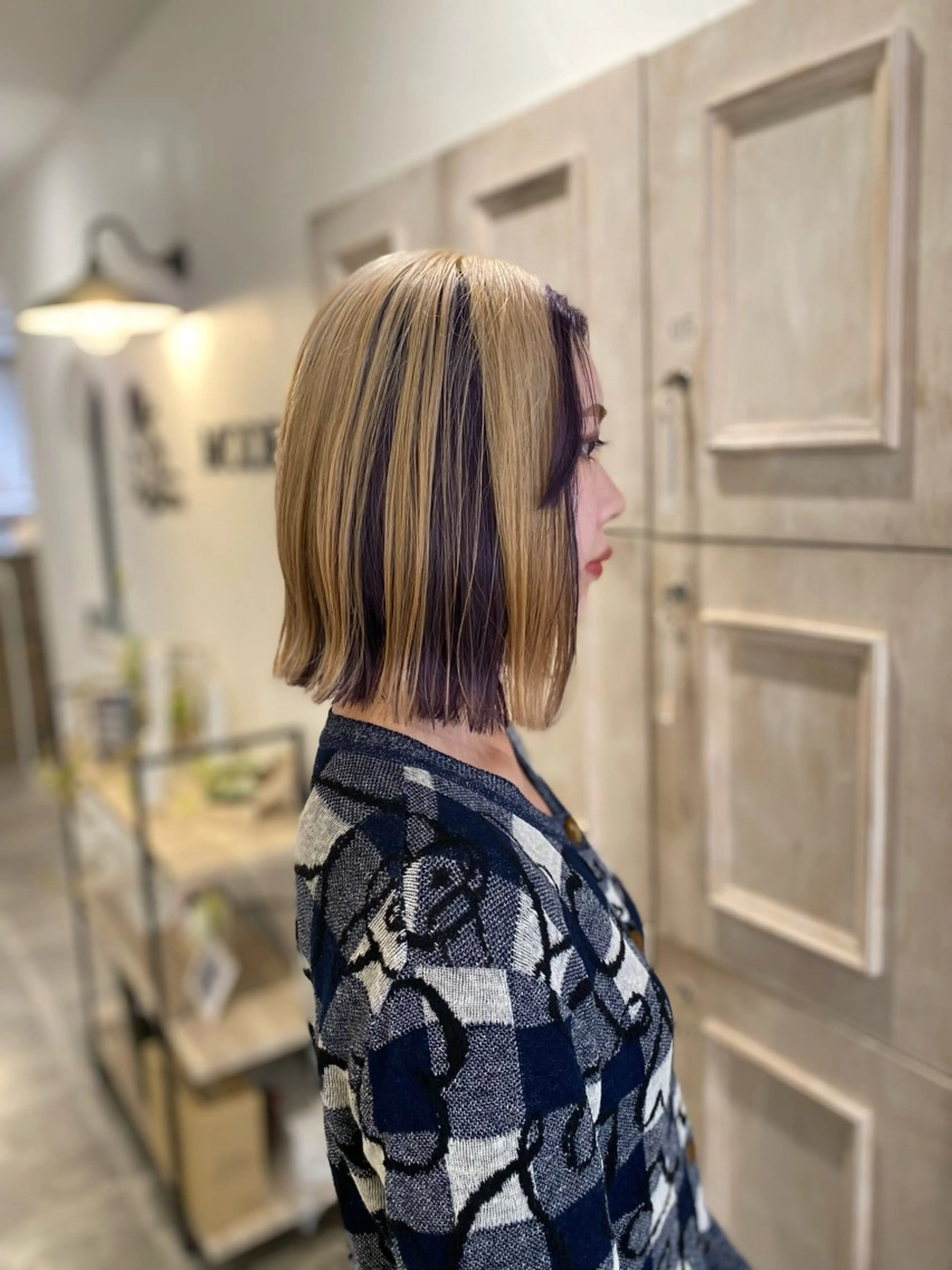 カラー ブロンド ヘアカラー 韓国風／ハイトーン 砂原洋介のヘアスタイル