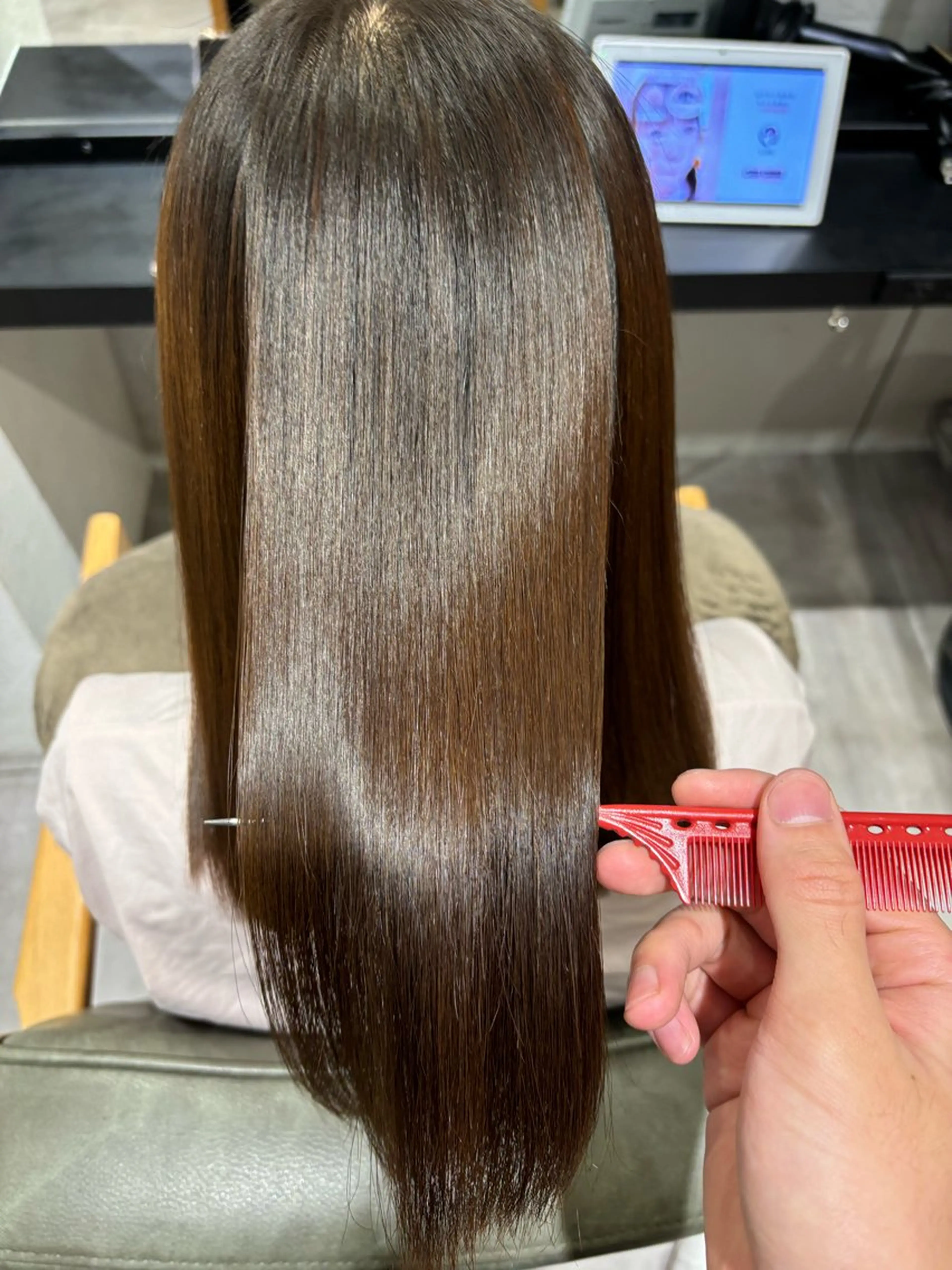 セミロング 髪質改善 縮毛矯正 縮毛矯正 ✨似合わせボブ✨ 縮毛矯正のヘアスタイル