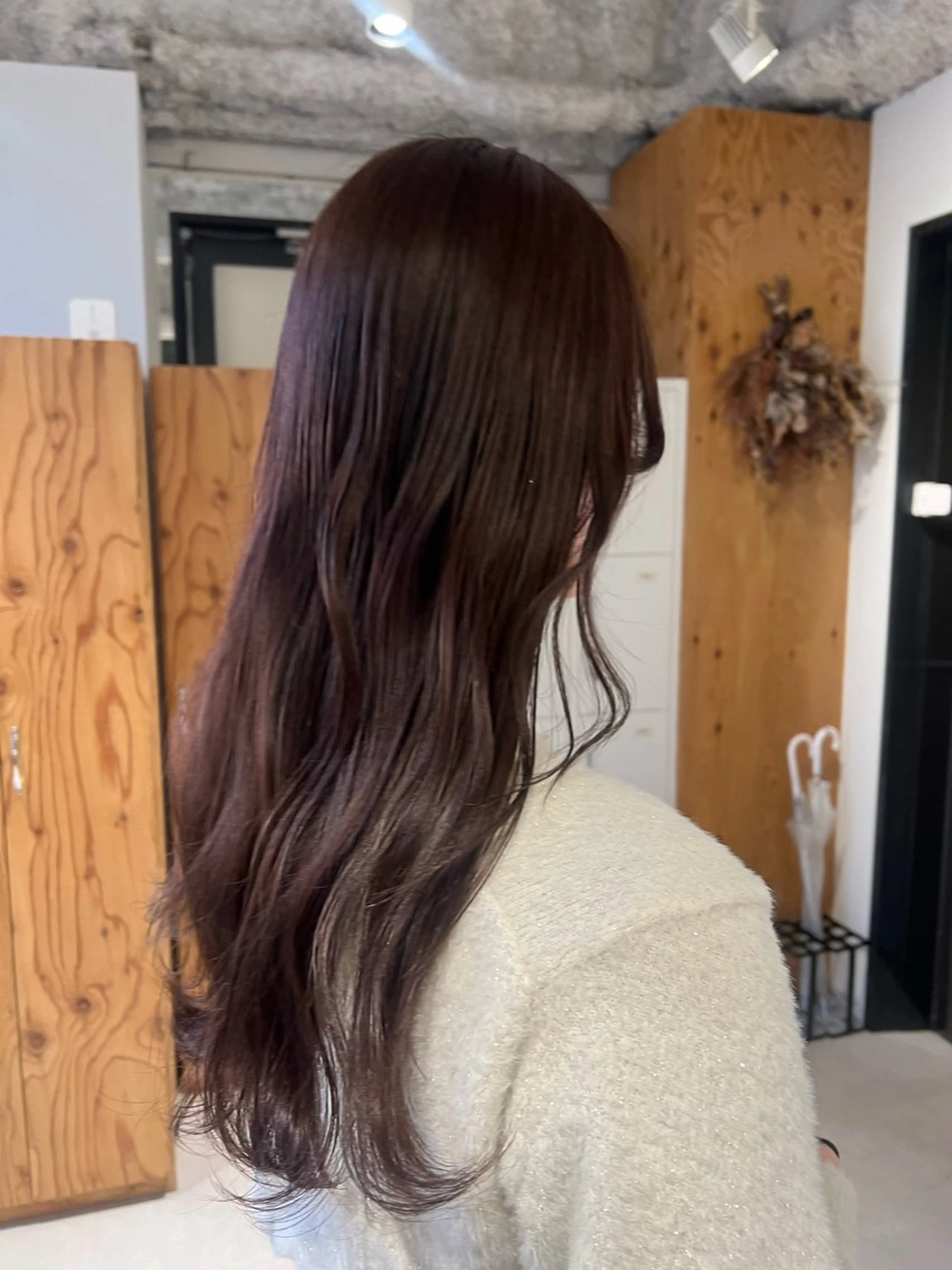 ロング カラー ブラウンカラー モカブラウン ピンクカラー ヘアカラー トリートメント 梅田/ 髪質改善/ 似合わせ/RINKAのヘアスタイル