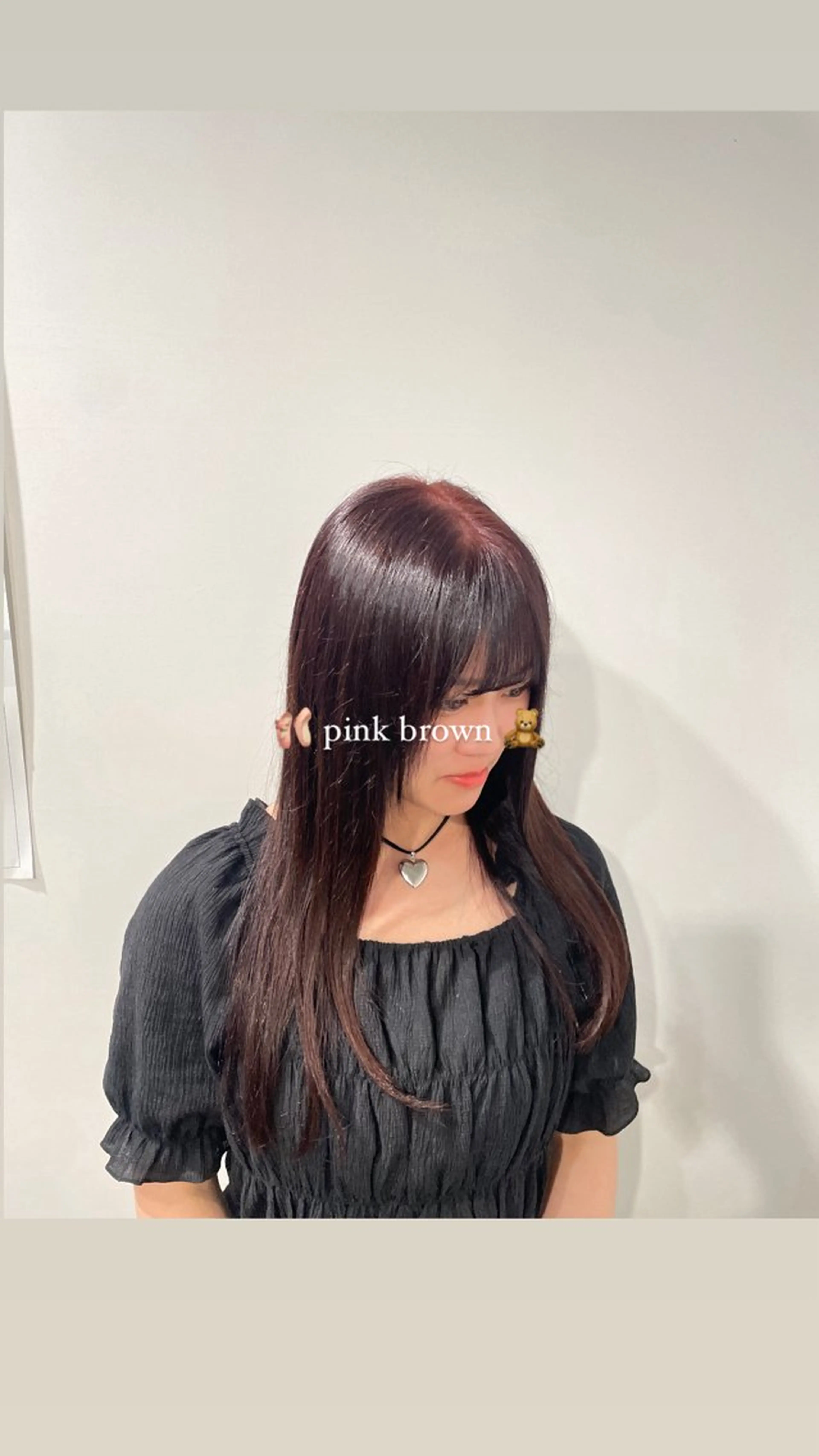 ロング カラー ブラウンカラー ピンクカラー ピンクブラウン レイヤー🩵ミルク ティーカラー/Miuのヘアスタイル