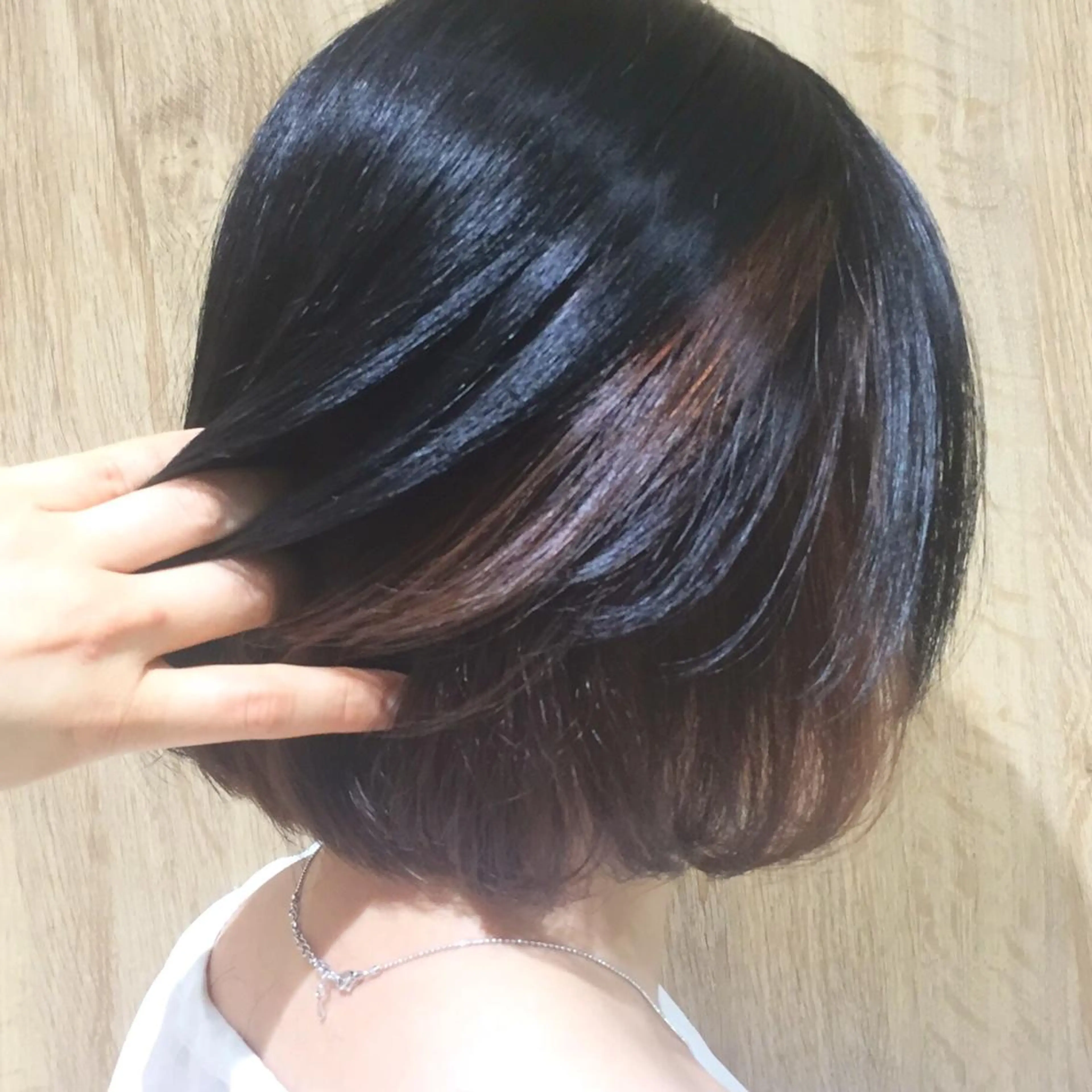 ミディアム カラー ツートーンカラー 中林 由佳のヘアスタイル