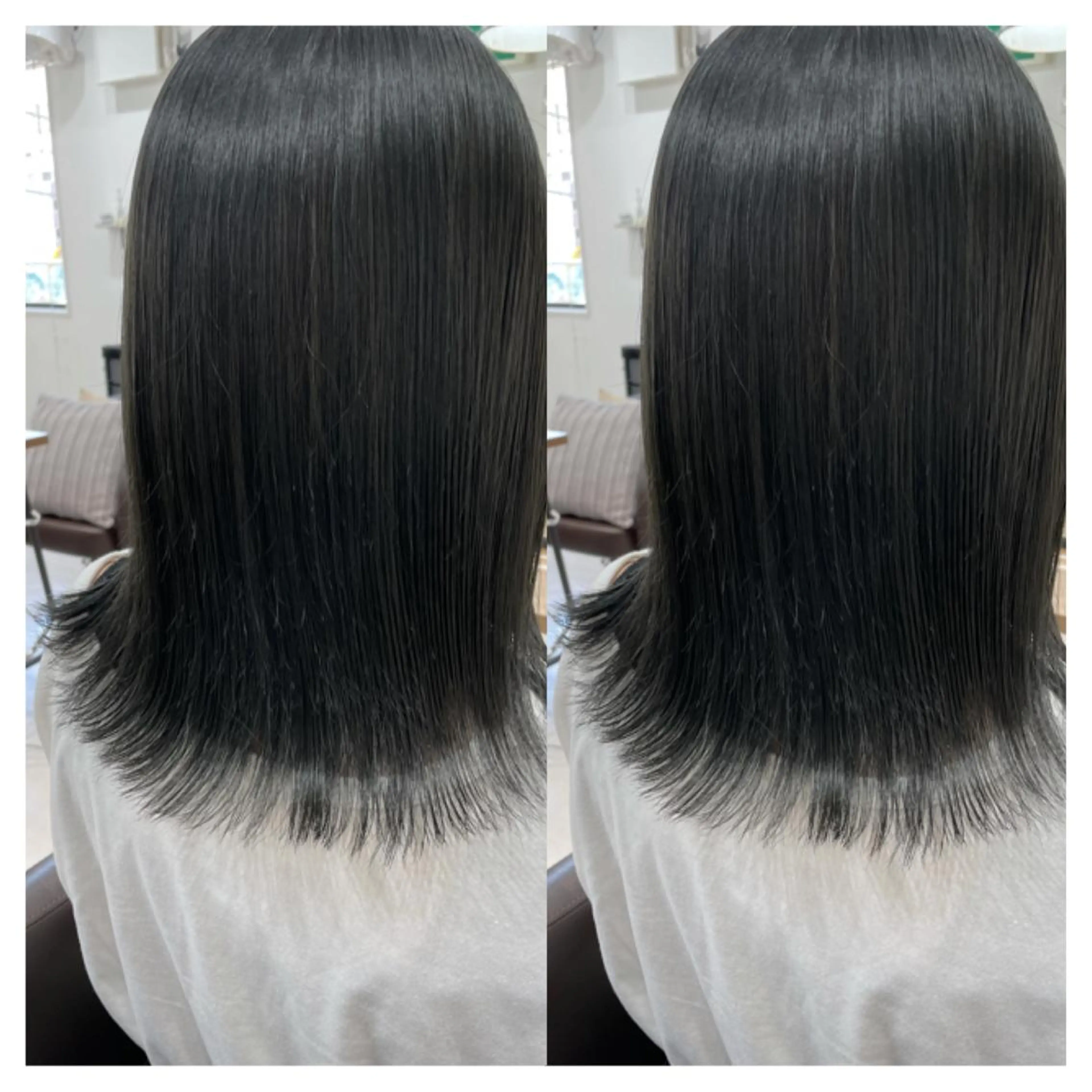 ミディアム カラー カット ヘアカラー トリートメント 村山 茉衣のヘアスタイル