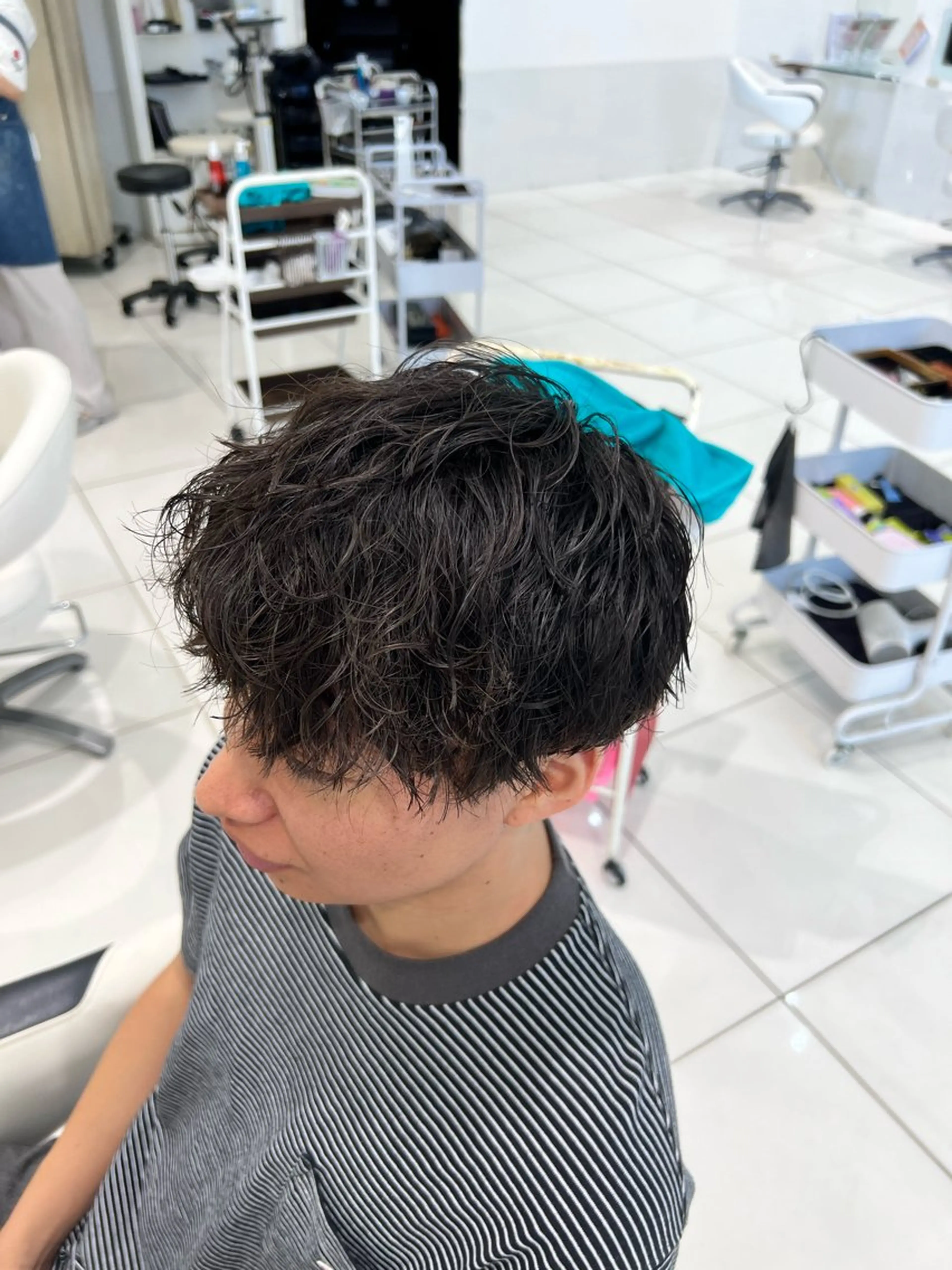 ショート パーマ メンズ Oops旧TABOO 早野太郎のヘアスタイル