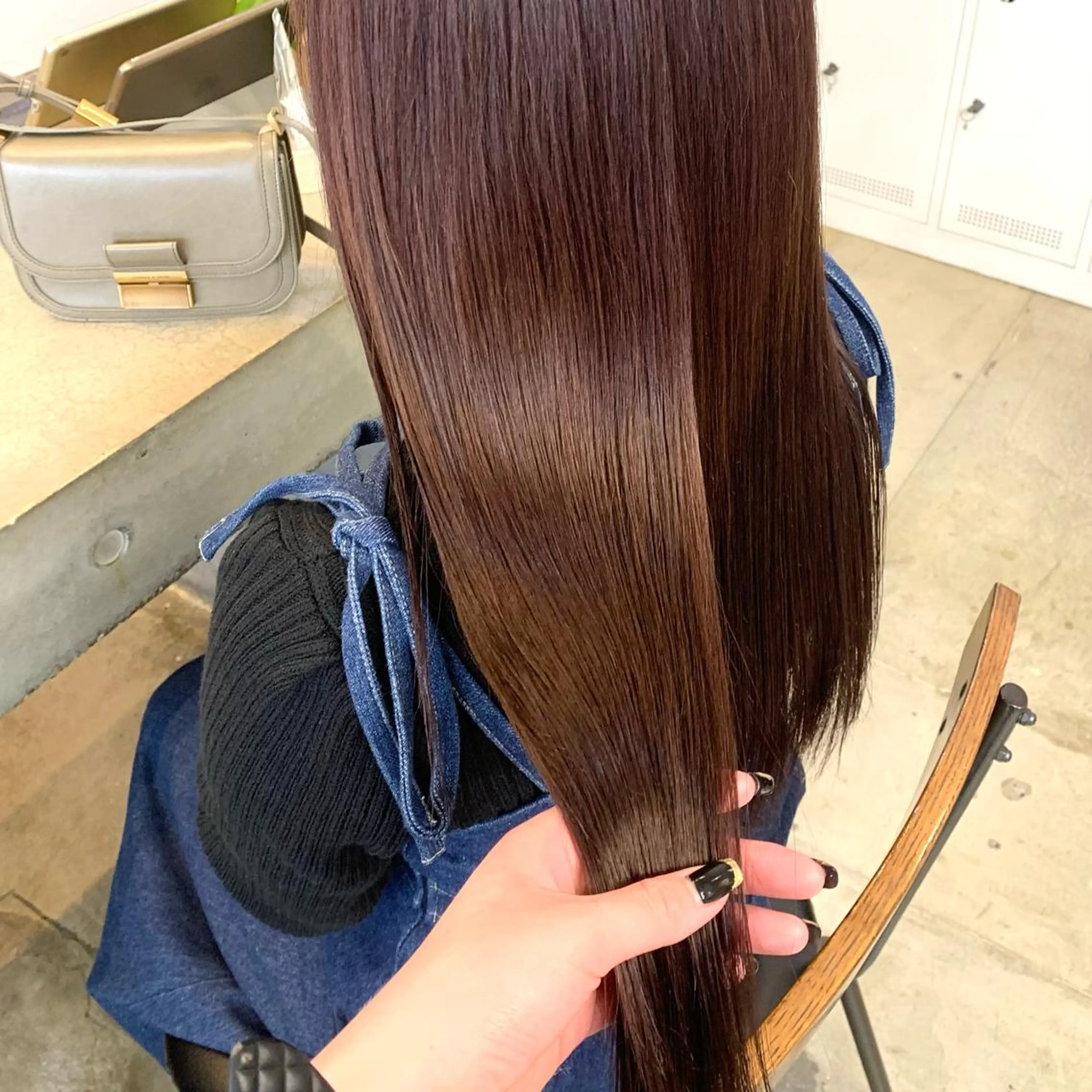 ロング カラー ヘアカラー トリートメント 🌷ラベンダーピンク 顔まわり🌷ねいろのヘアスタイル