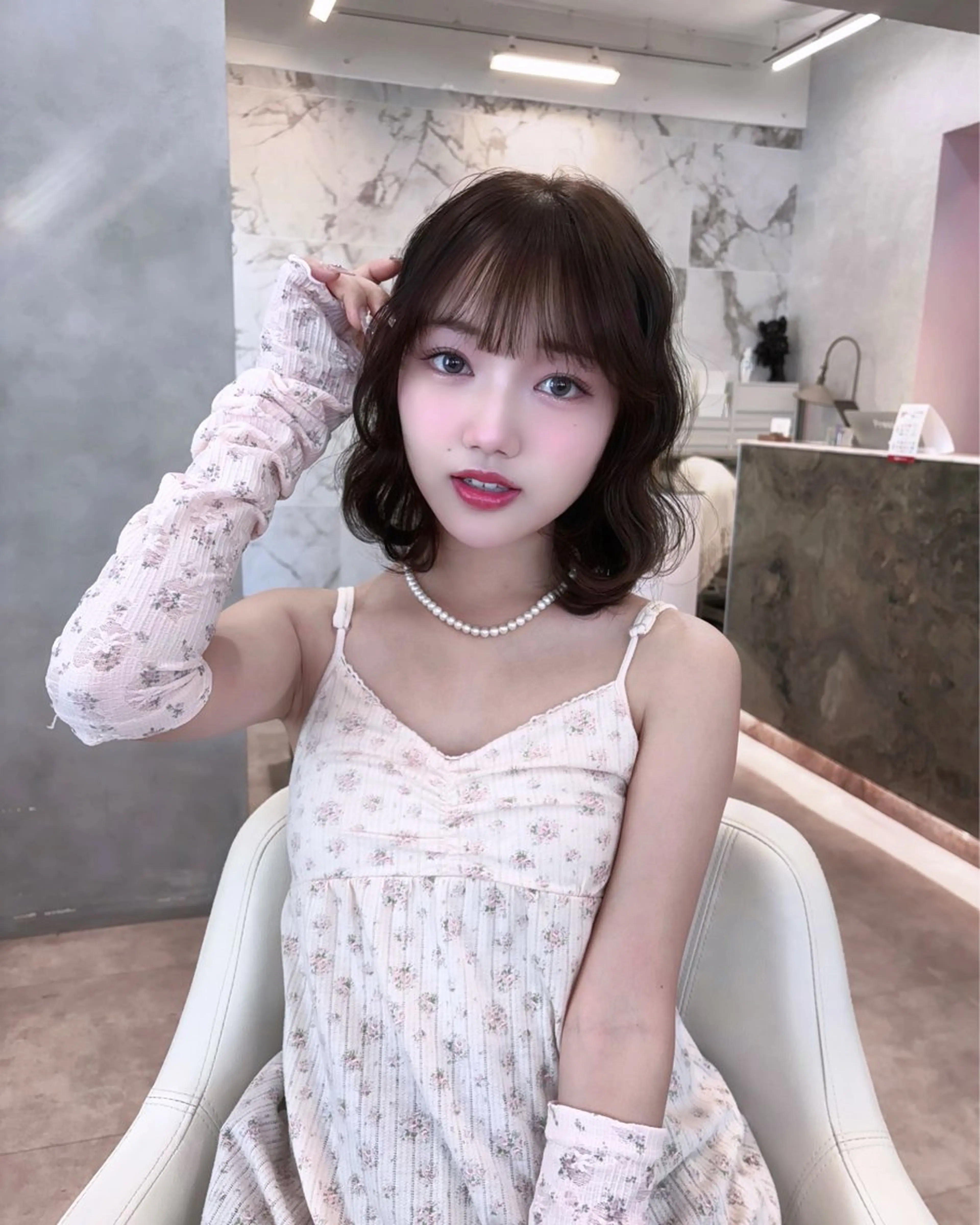 ミディアム momochan🍑 やわらかいボブ♡のヘアスタイル