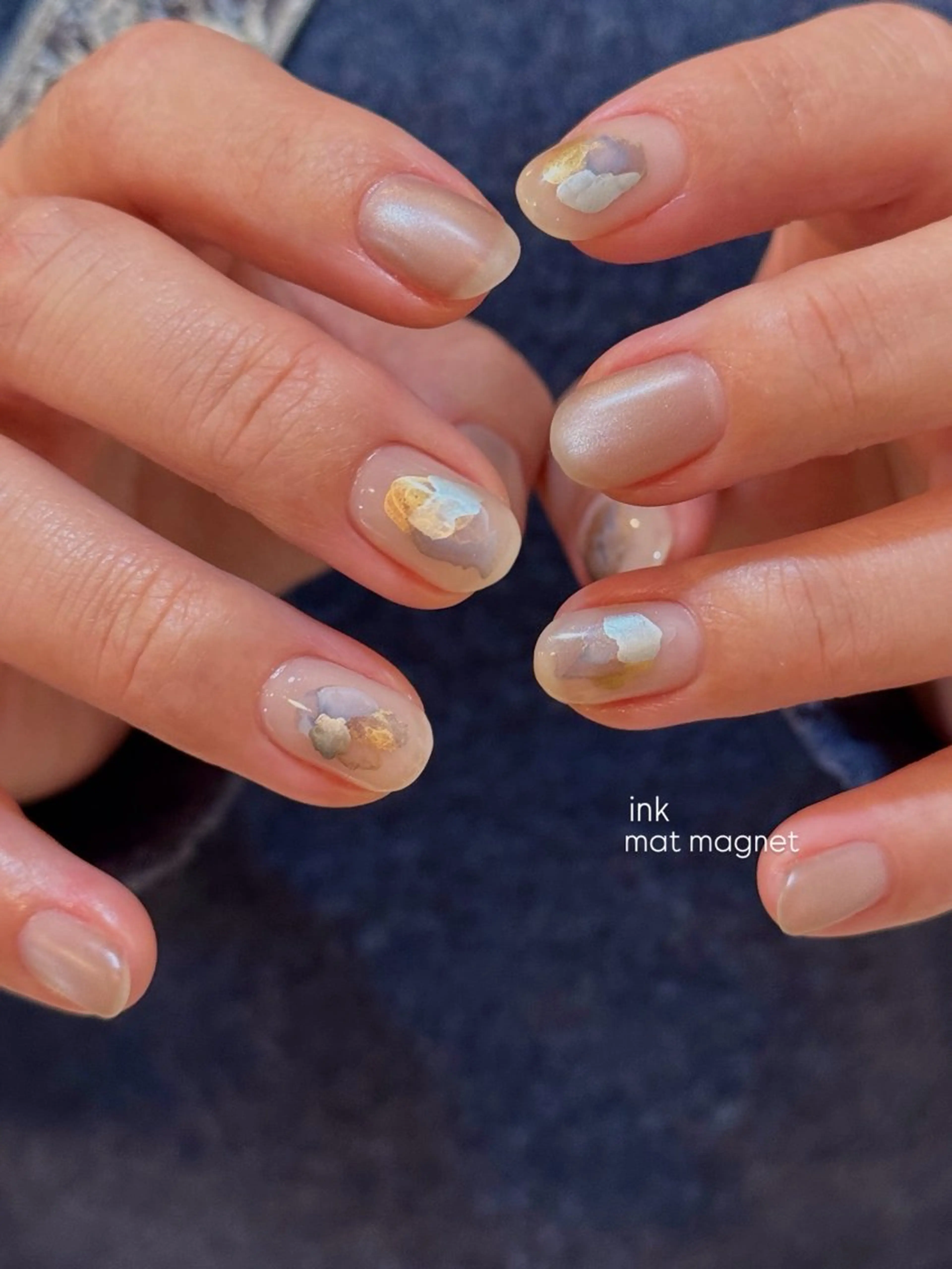 ネイル ハンドネイル なんば堀江/育爪施術 ニュアンス✻Kaphのネイルデザイン