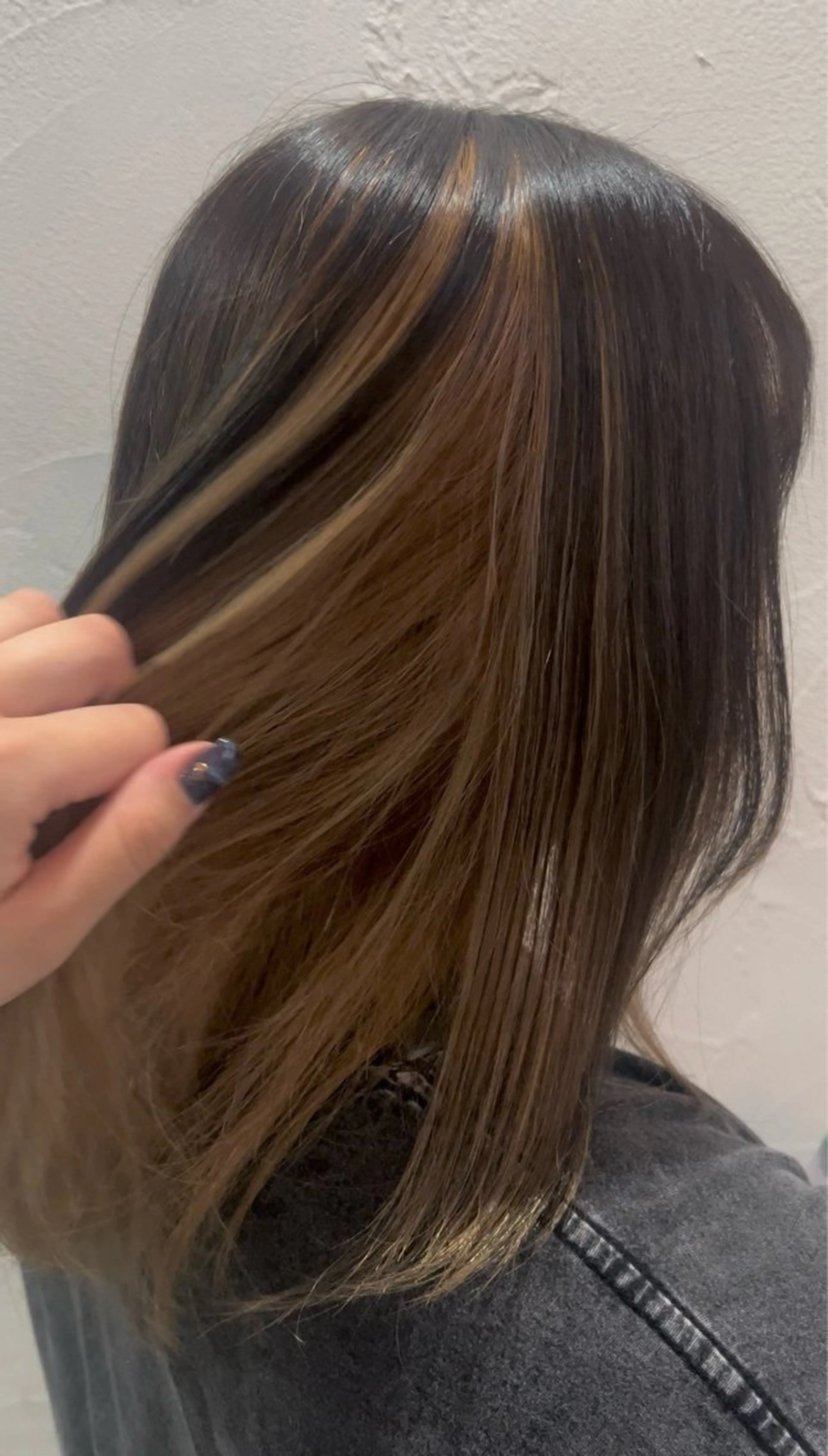 セミロング カラー カット ヘアカラー トリートメント 🐈‍⬛八木風歌 ifh飯塚🐈‍⬛のヘアスタイル