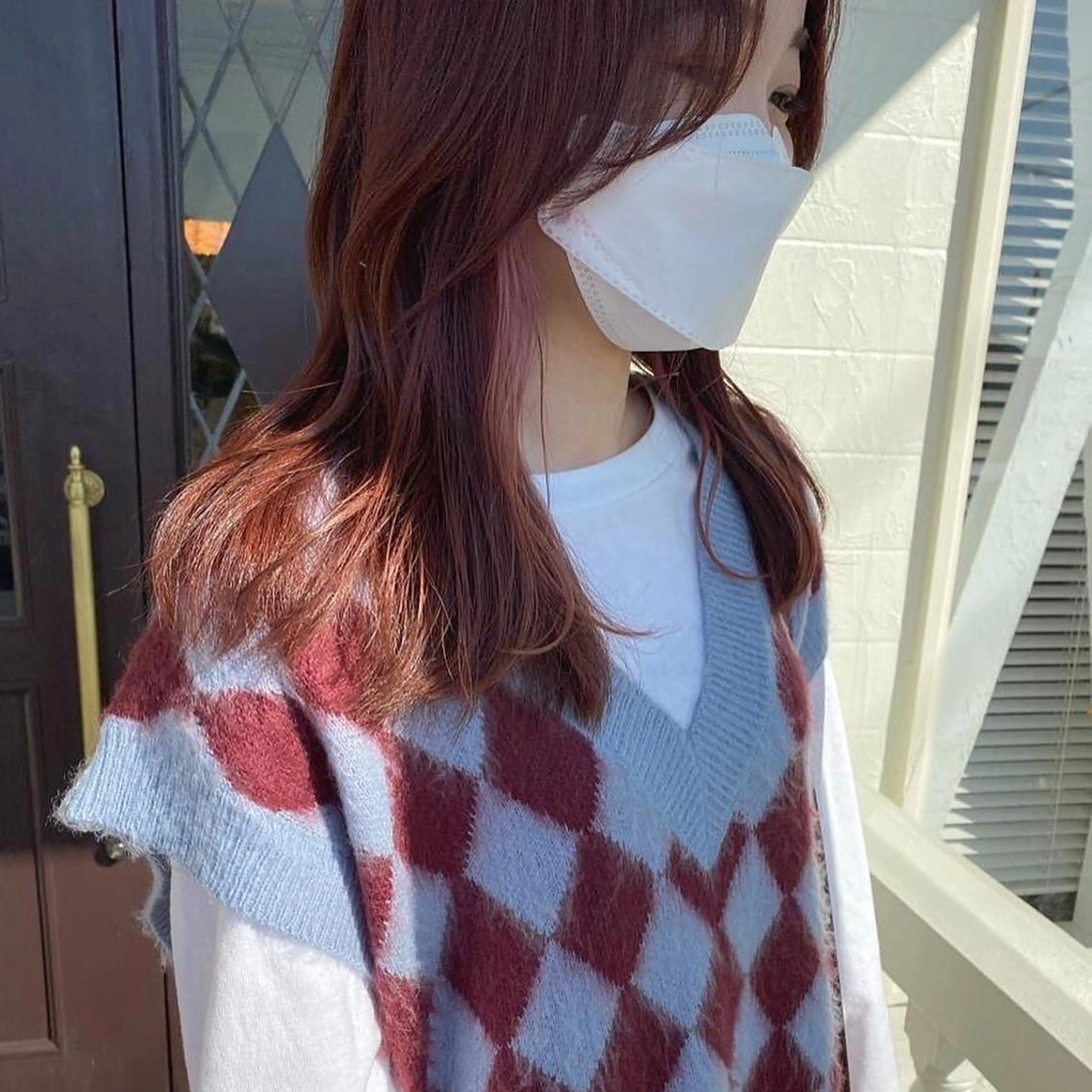 ロング カラー カット ヘアカラー トリートメント 江原 彩華のヘアスタイル