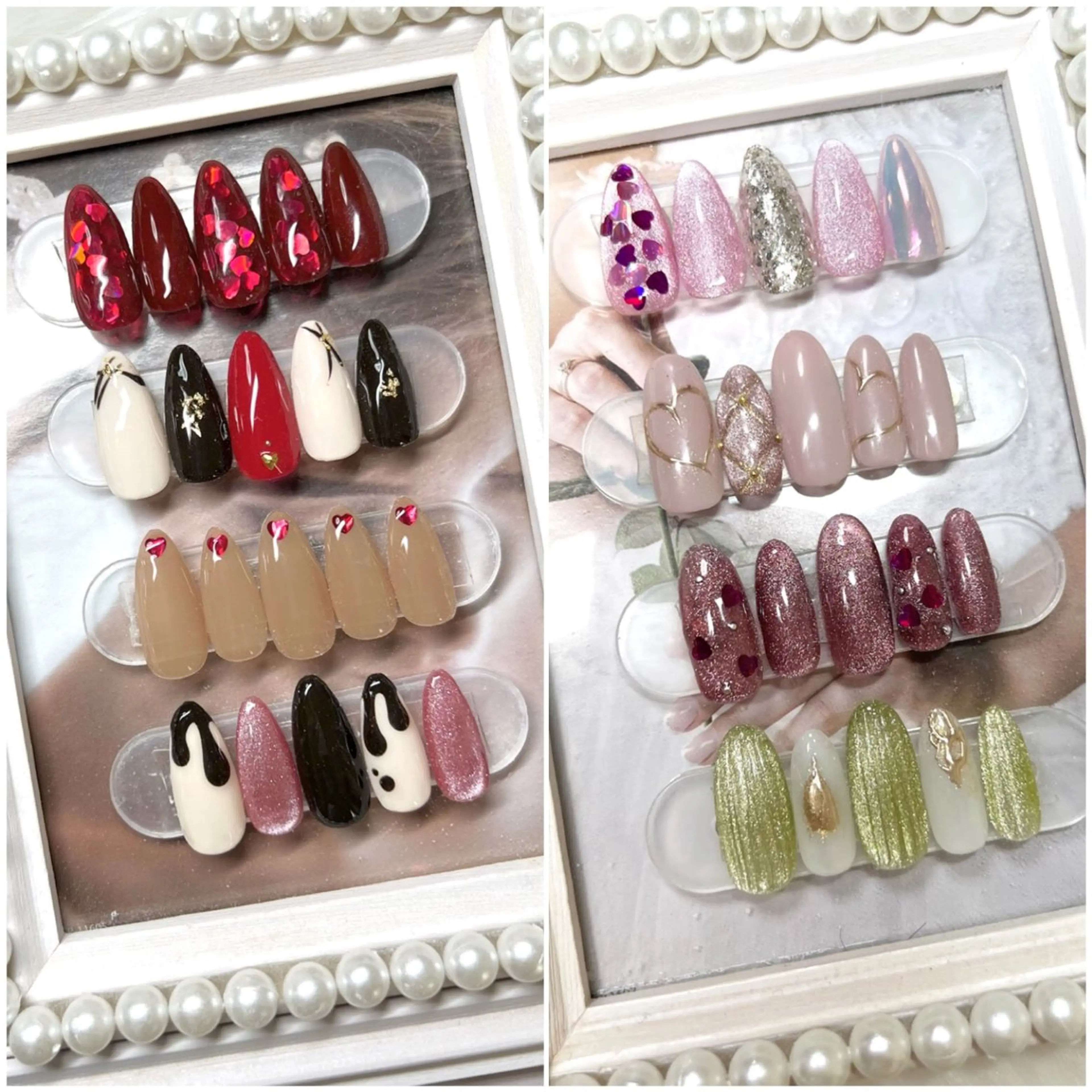 ネイル フットネイル フレンチネイル ジェルネイル 韓国ネイル ラメ(グリッター) Nail Salon KOTOのネイルデザイン