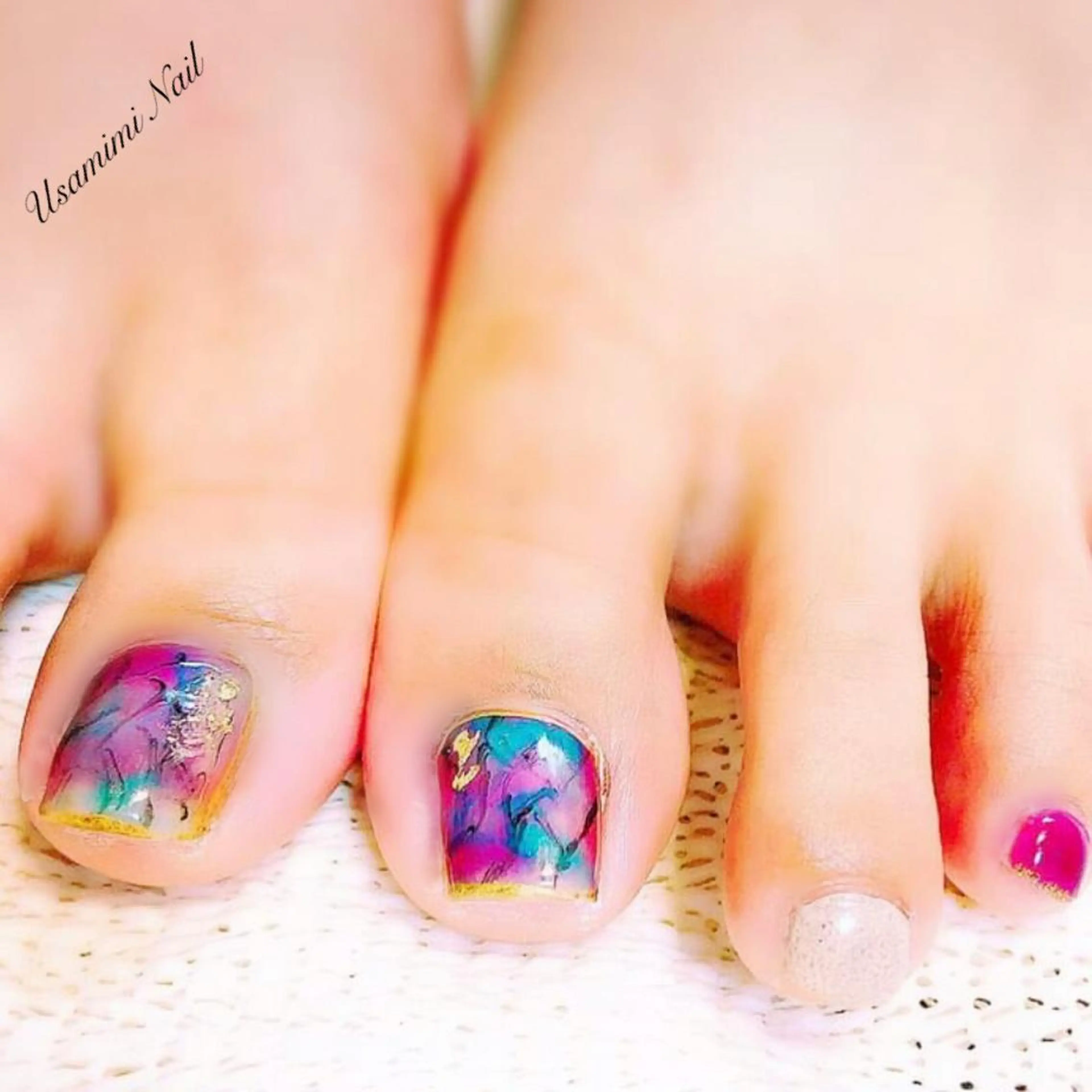 ネイル フットネイル USAMiMi 🐰💕のネイルデザイン
