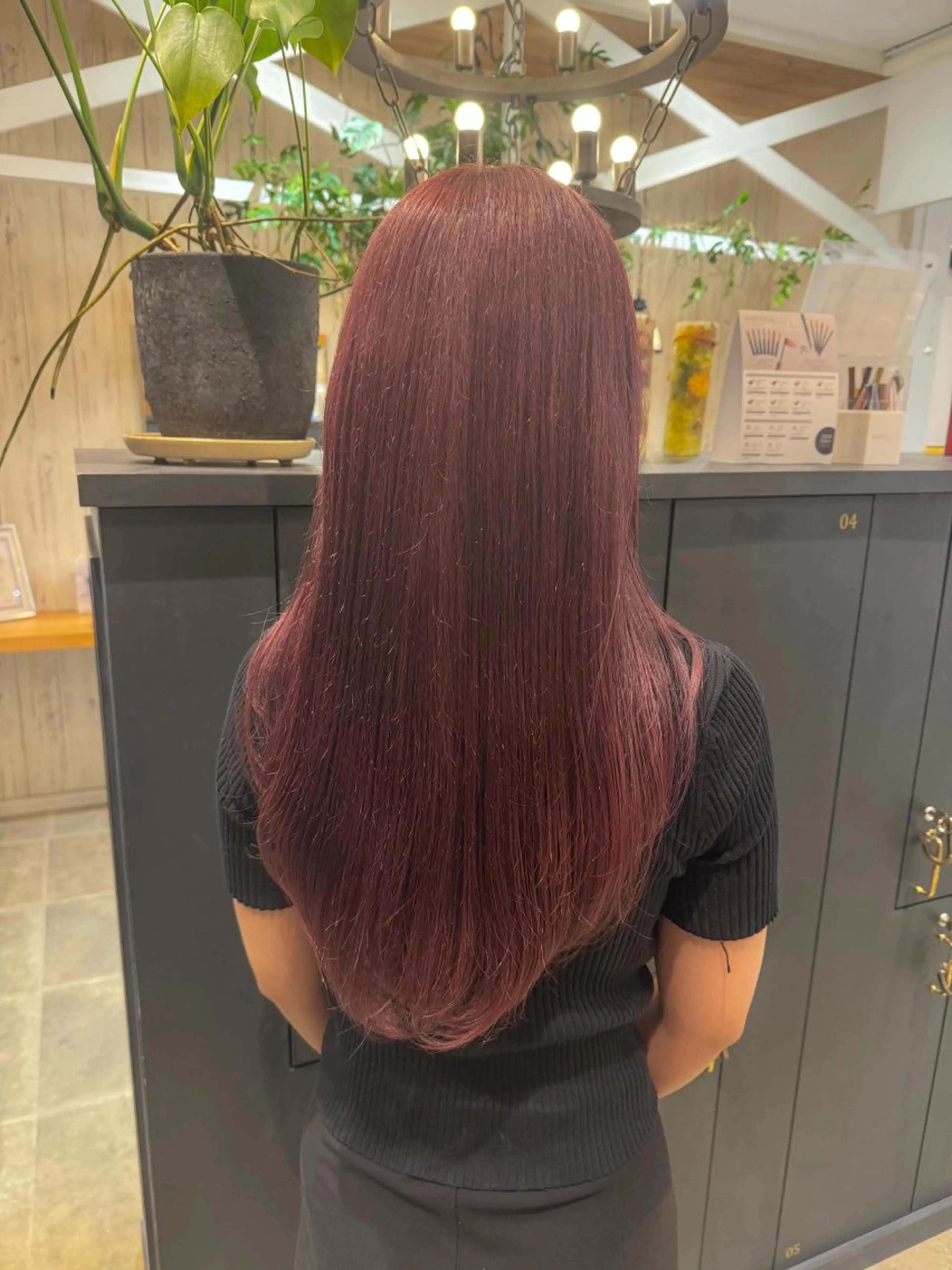 ロング カラー ヘアカラー トリートメント 葵/レイヤーカット/ 韓国風/透明感カラーのヘアスタイル