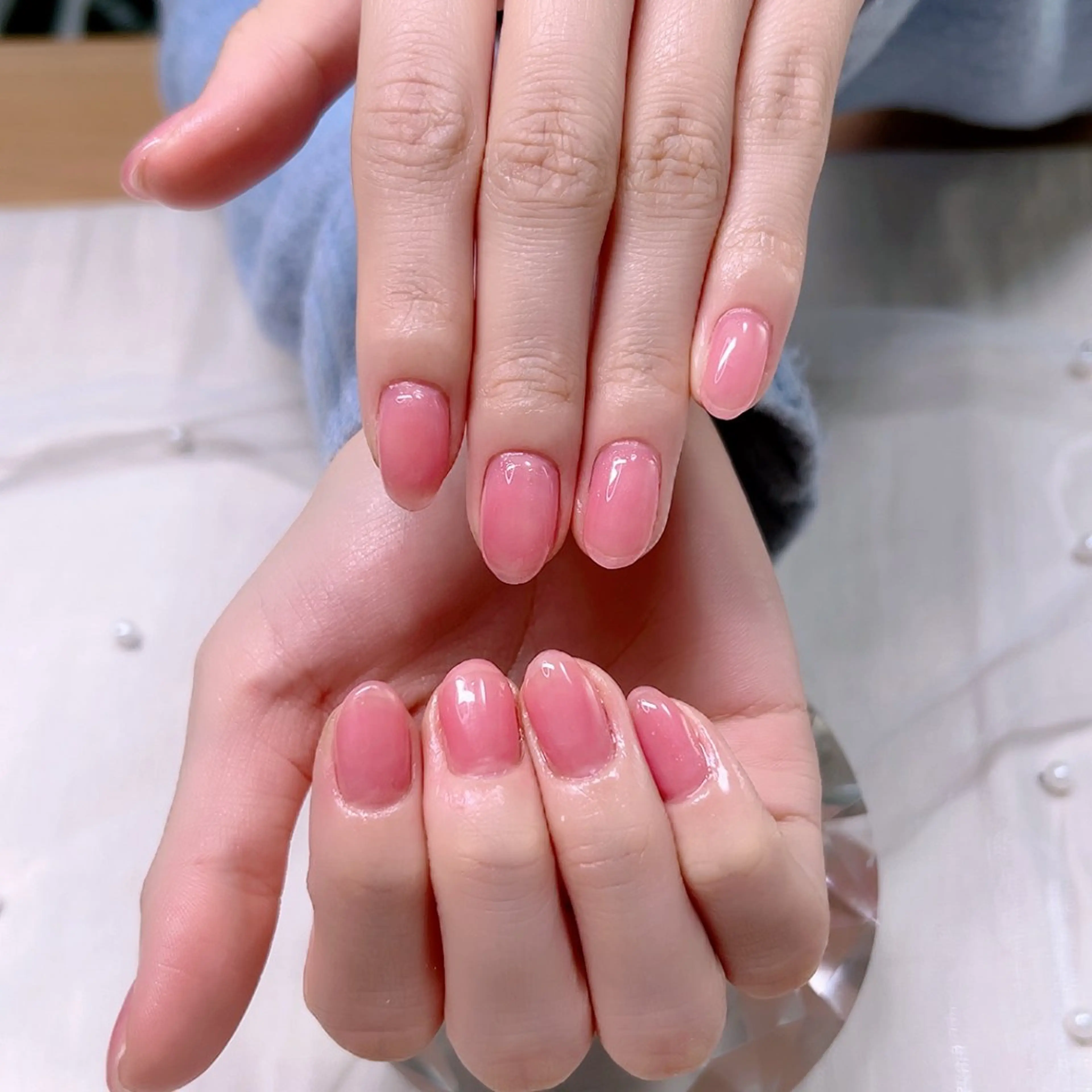 ネイル マグネットネイル オフィスネイル ワンカラーネイル Cute Tips nailのネイルデザイン