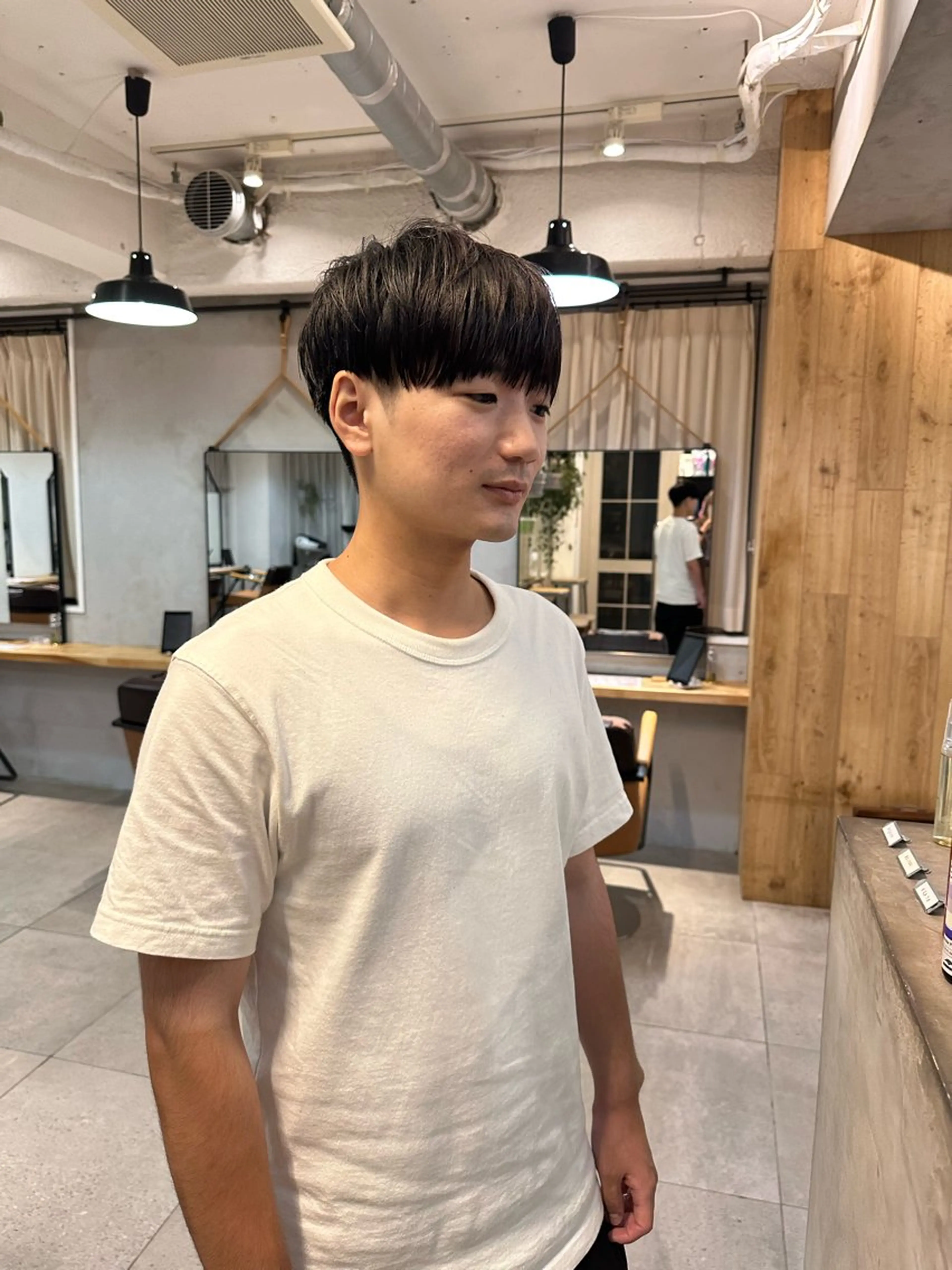 メンズ REINA☁️透明感 カラー/ぷつっと♡のヘアスタイル