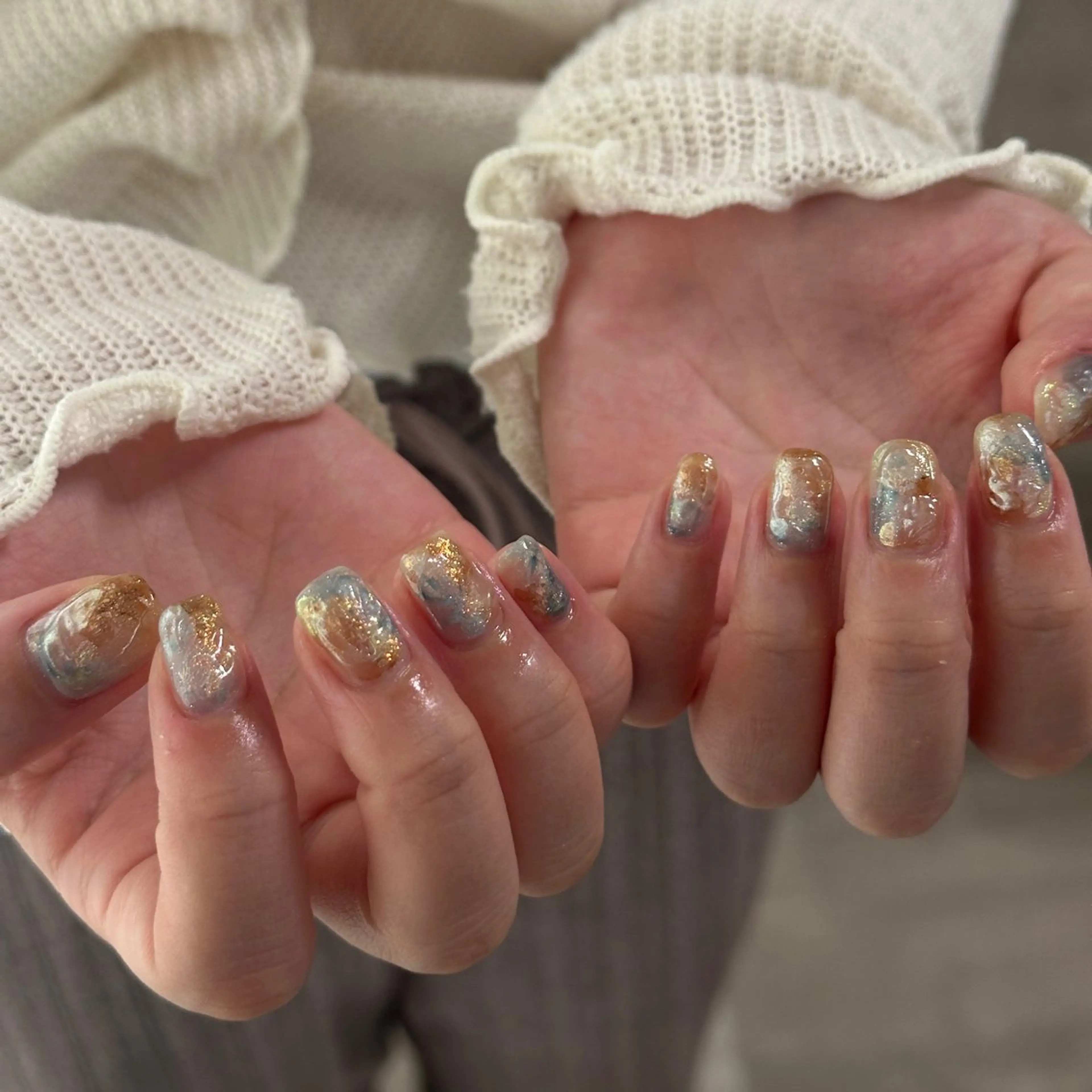 ネイル ニュアンスネイル ハンドネイル nail salon Cyaanのネイルデザイン