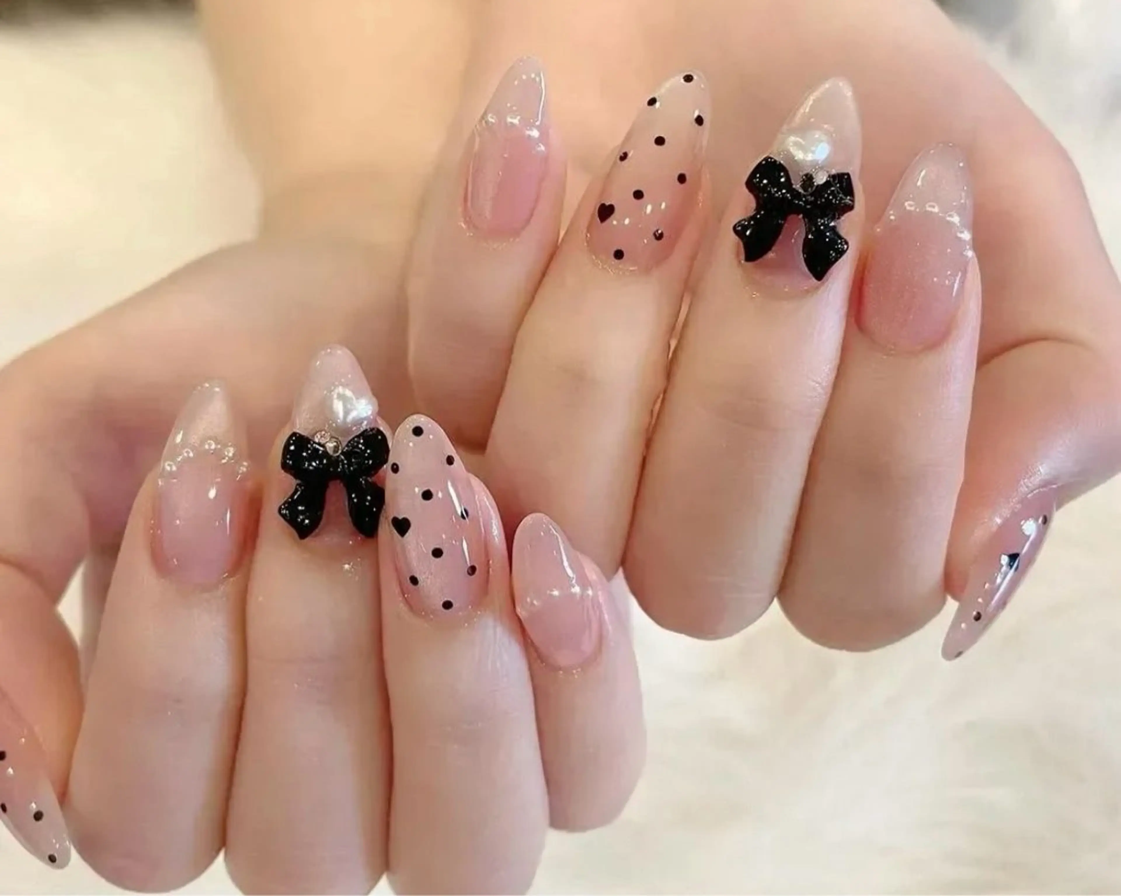 ネイル チークネイル クリアネイル 長さ出し フットネイル フレンチネイル LUCIA 南柏ネイルサロンのネイルデザイン