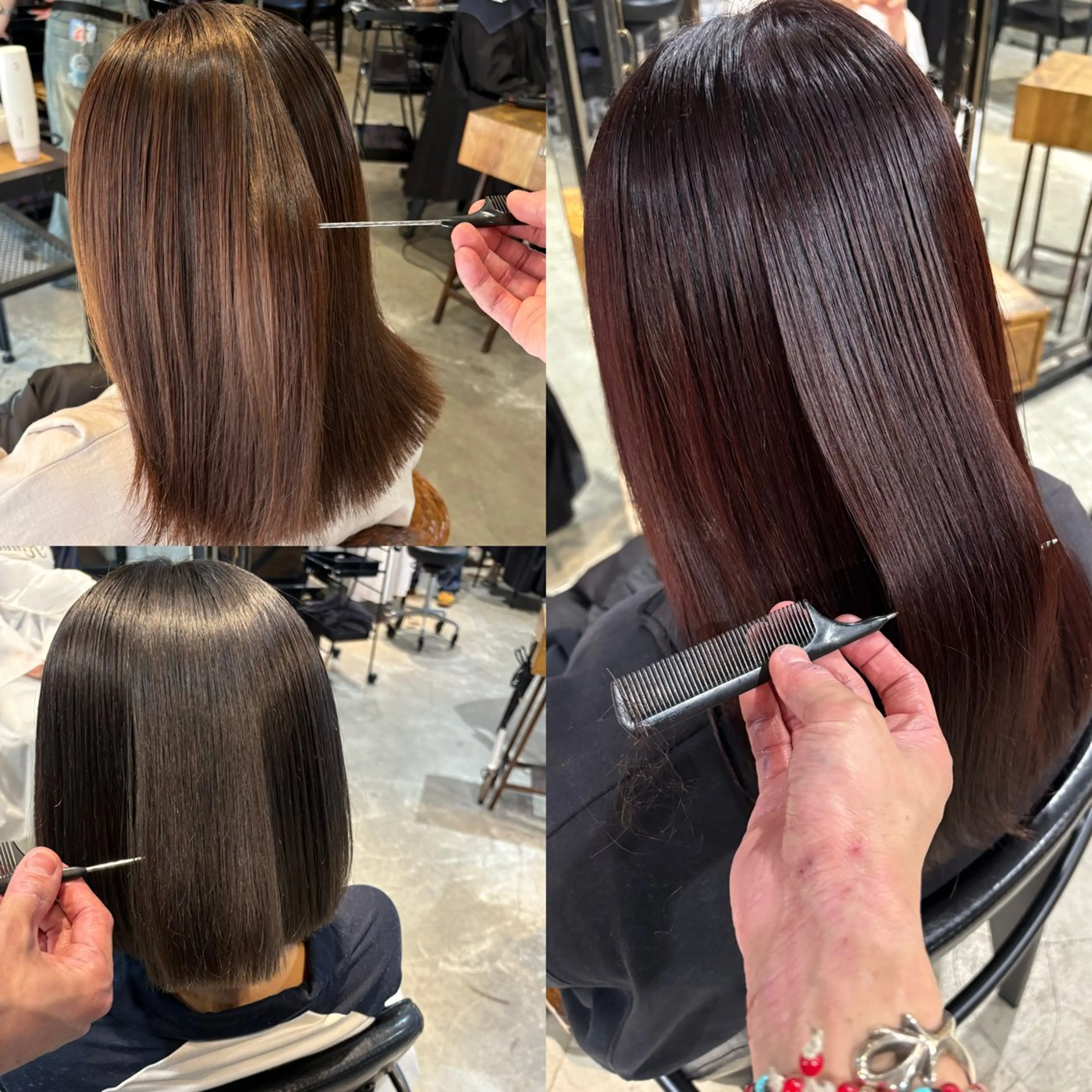 ミディアム ヘアアレンジ カット 縮毛矯正 トリートメント ハイトーン/美髪矯正 🍃大江拓実のヘアスタイル