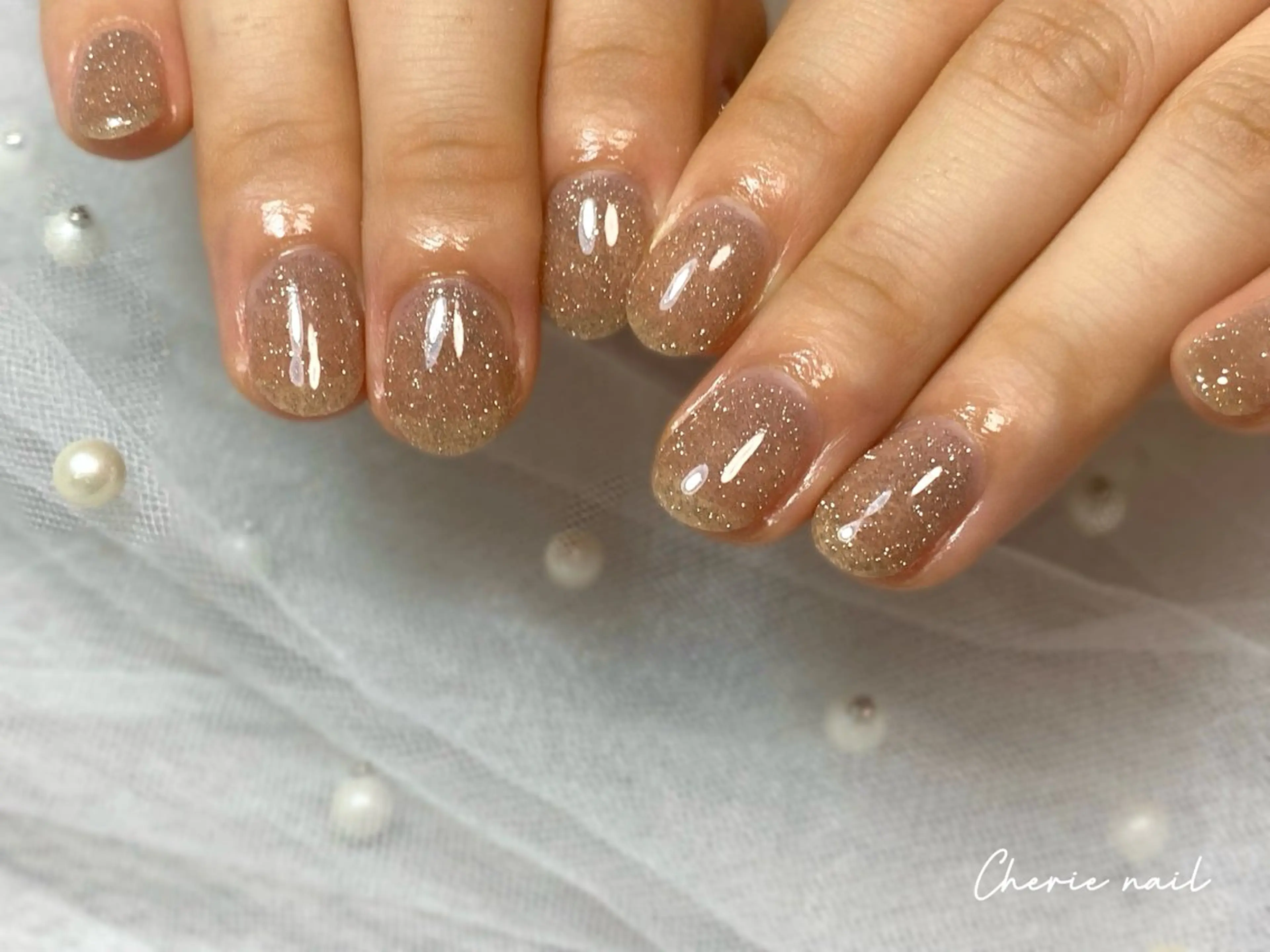 ネイル フラッシュネイル ジェルネイル オフィスネイル ワンカラーネイル シンプルネイル Cherienail yunaのネイルデザイン