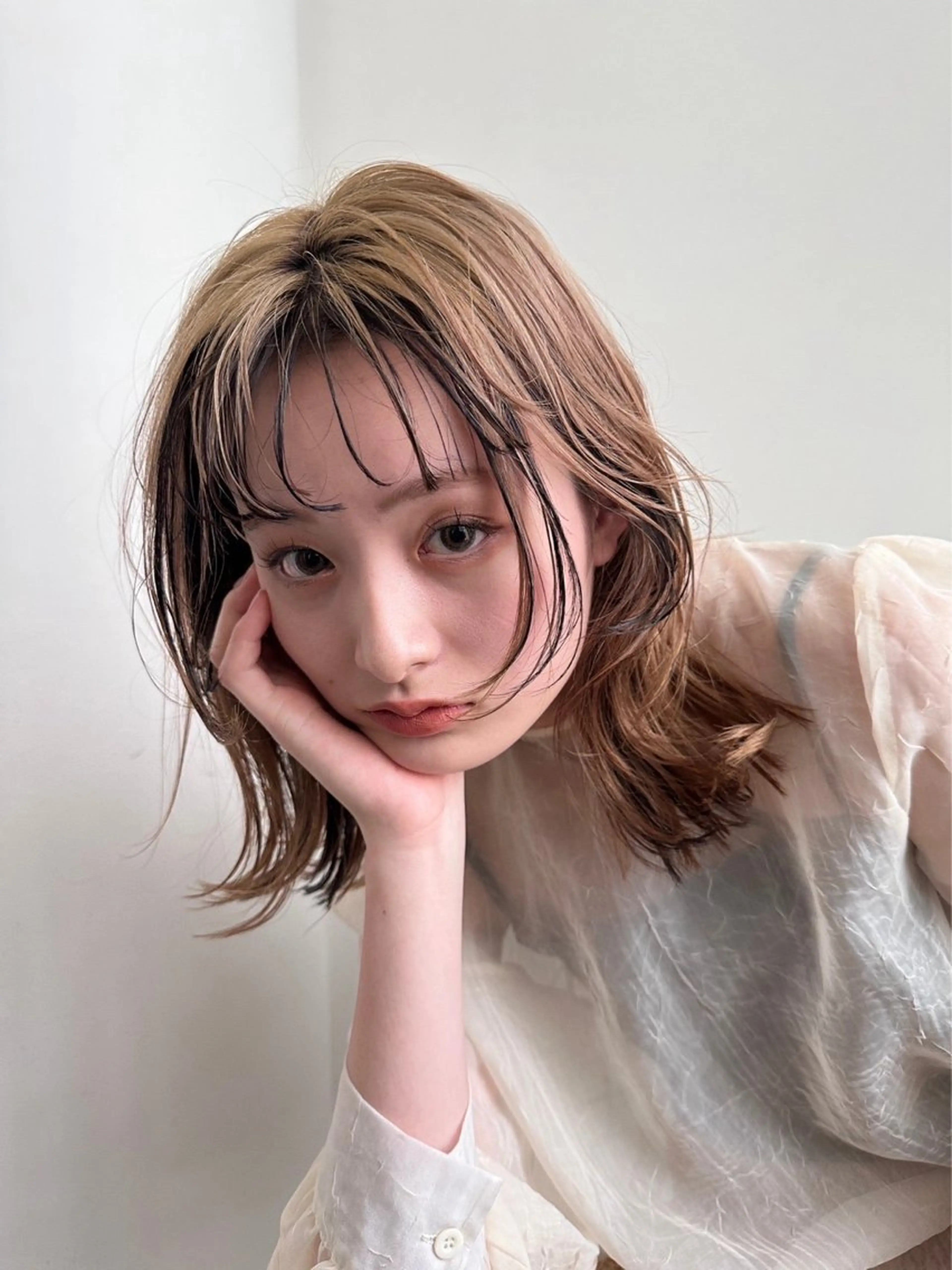 カラー カット ヘアカラー トリートメント 大迫 江梨のヘアスタイル