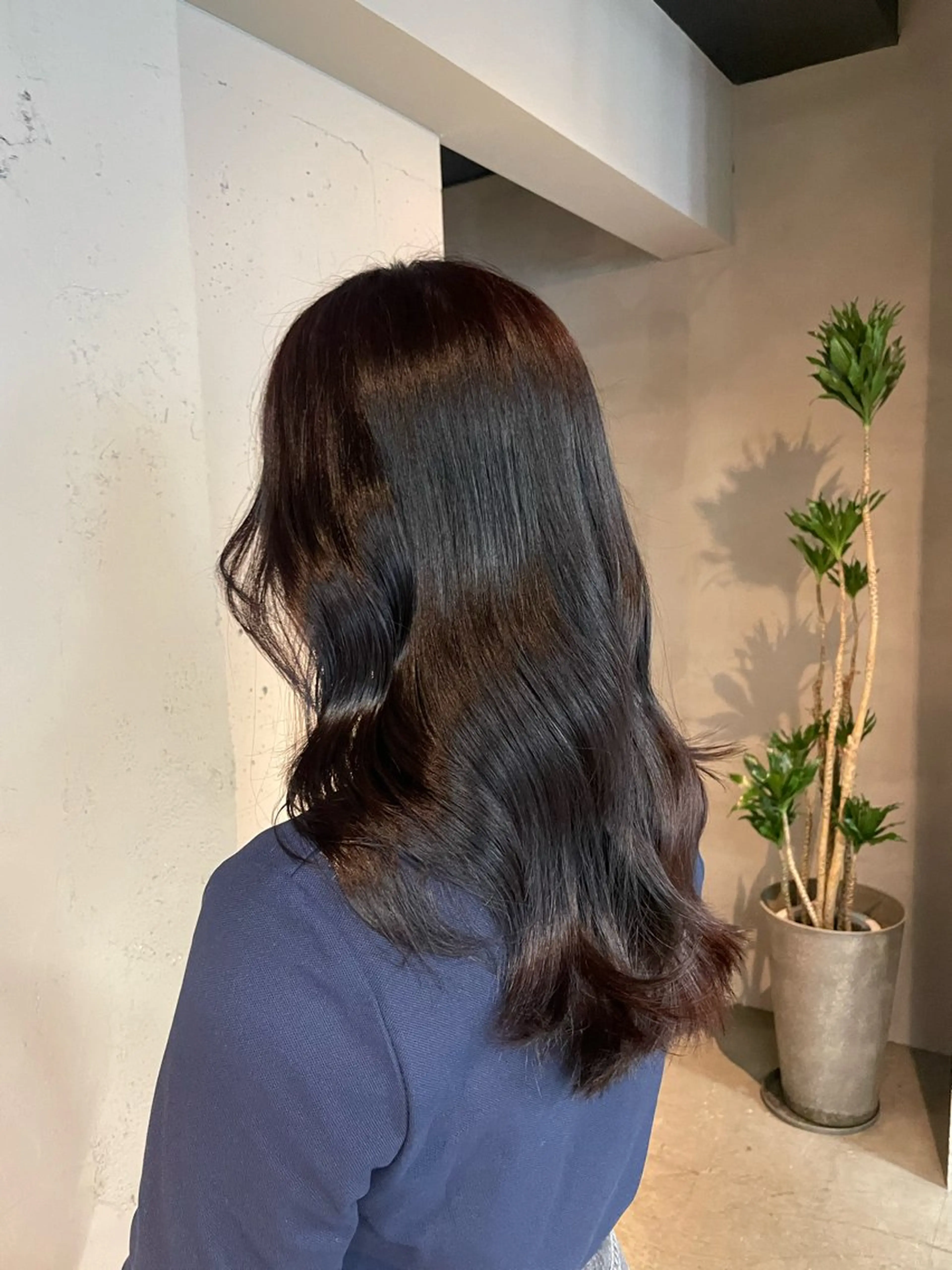 ミディアム カラー ヘアカラー トリートメント 透明感・美髪 monsoワニベユナのヘアスタイル