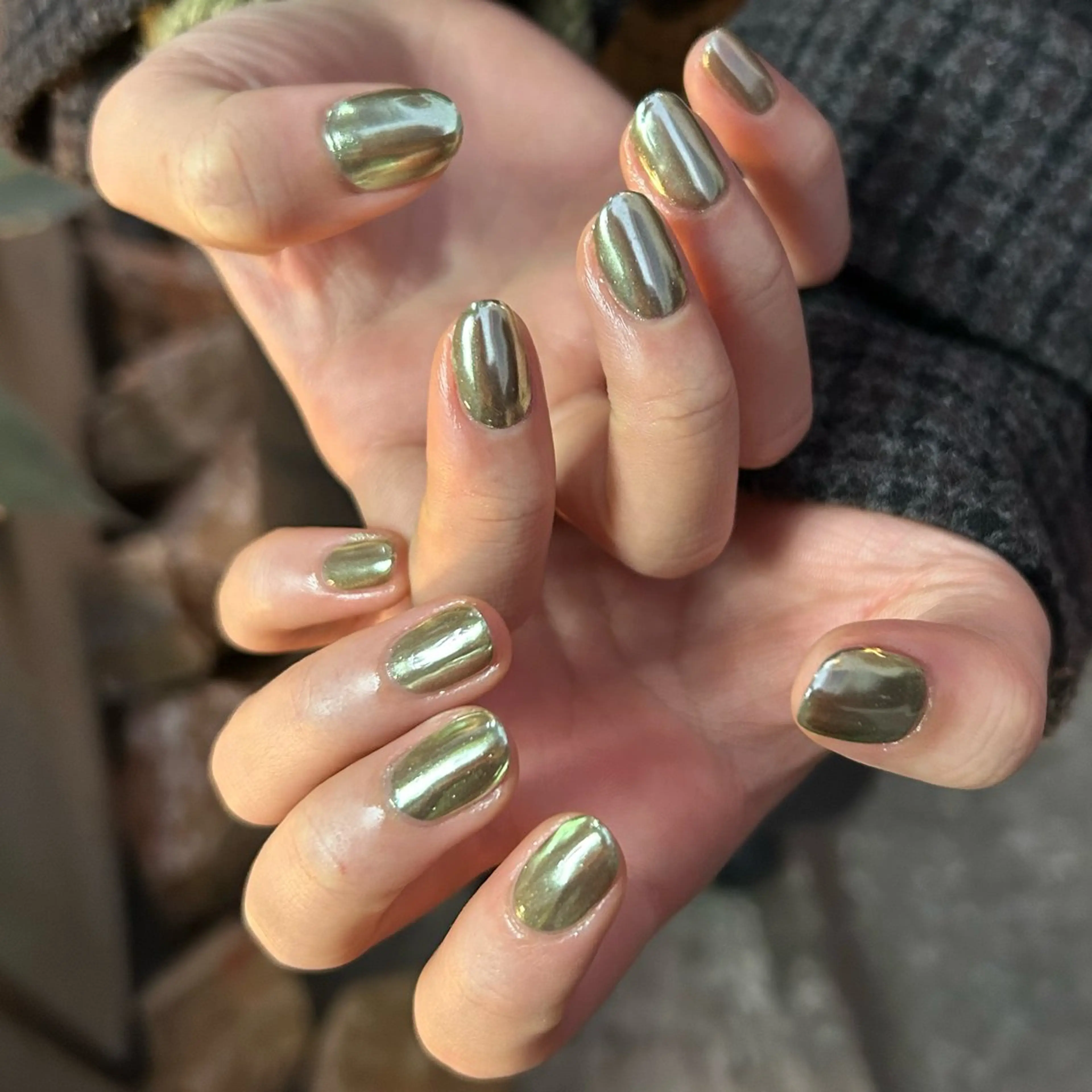 ネイル ミラーネイル ワンカラーネイル Yumi シンプルネイルのネイルデザイン