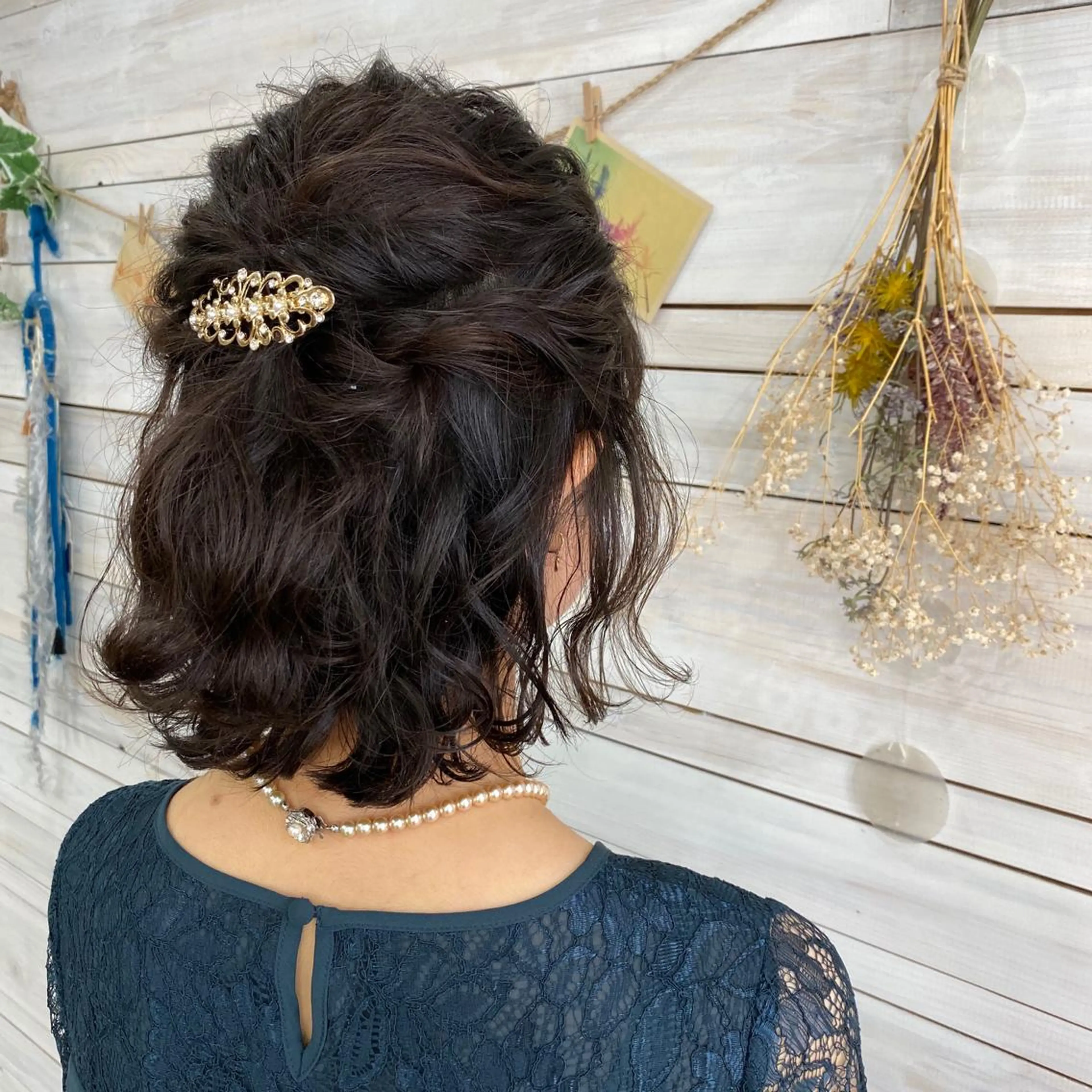 ヘアアレンジ ハーフアップ attrait店長/ 柿本理沙のヘアスタイル