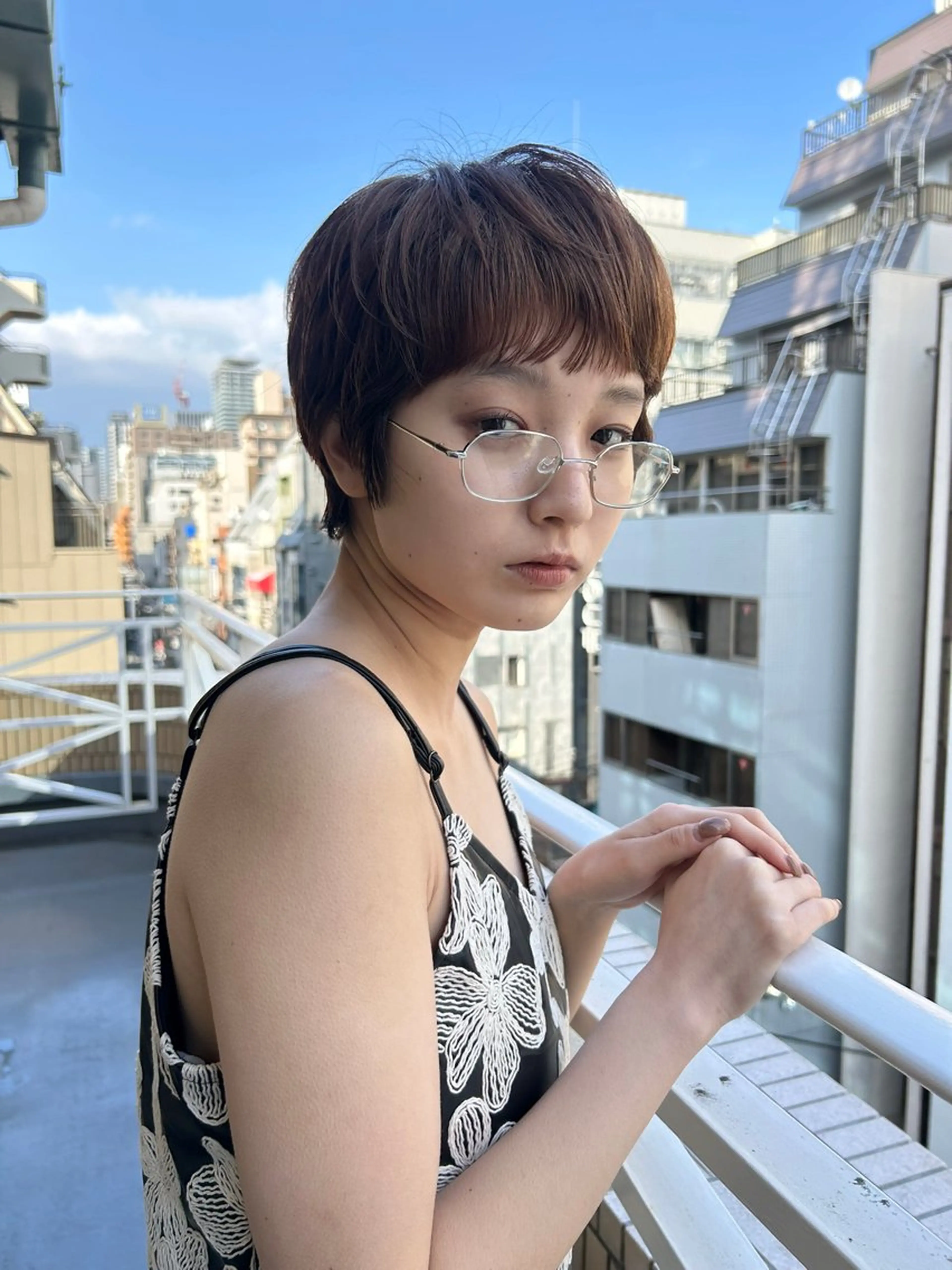ショート カラー カット ヘアカラー トリートメント ショート/ボブ/ 心斎橋/宮脇美奈のヘアスタイル