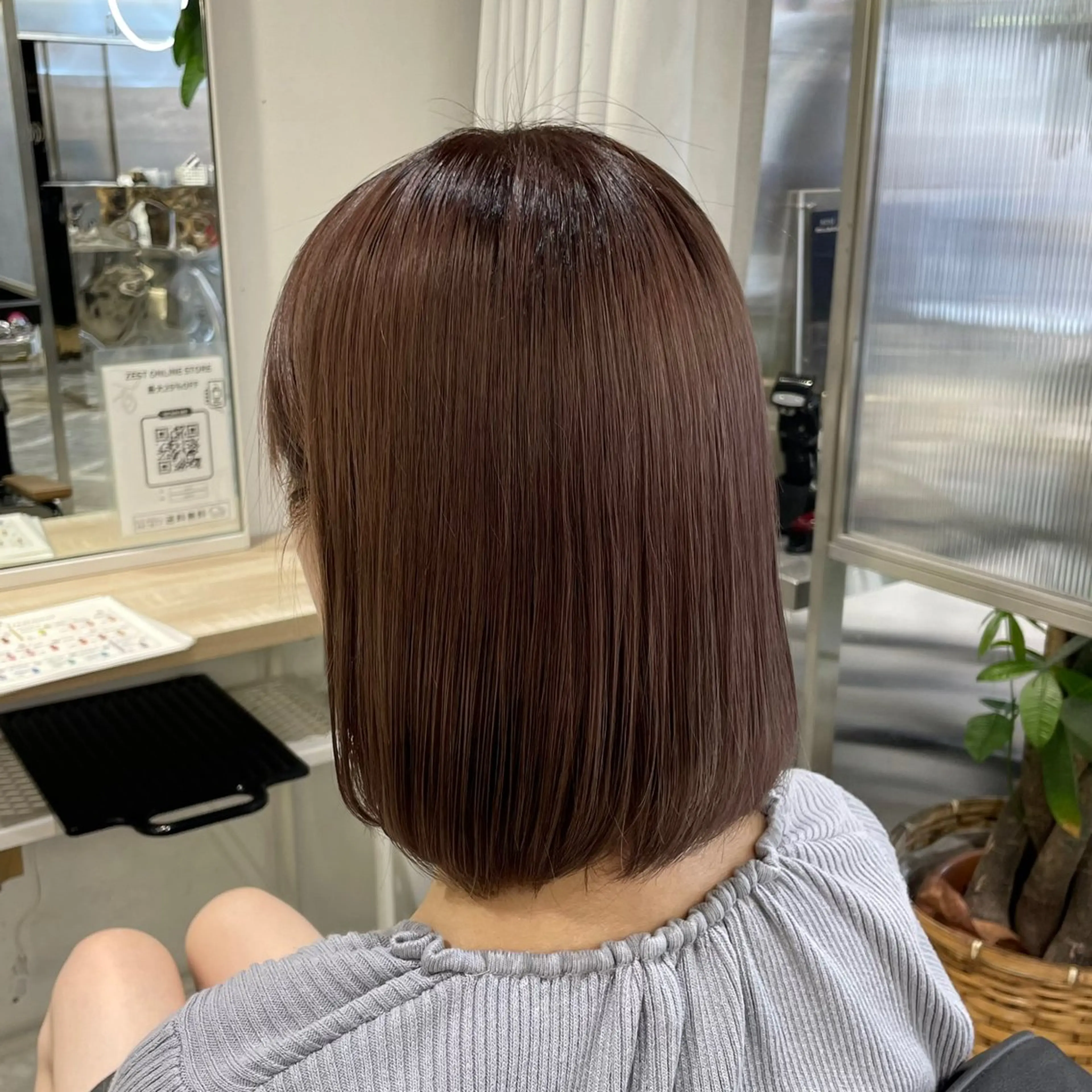 ショート カラー ななみ.⋆𝜗𝜚 暖色艶カラー/まつパのヘアスタイル