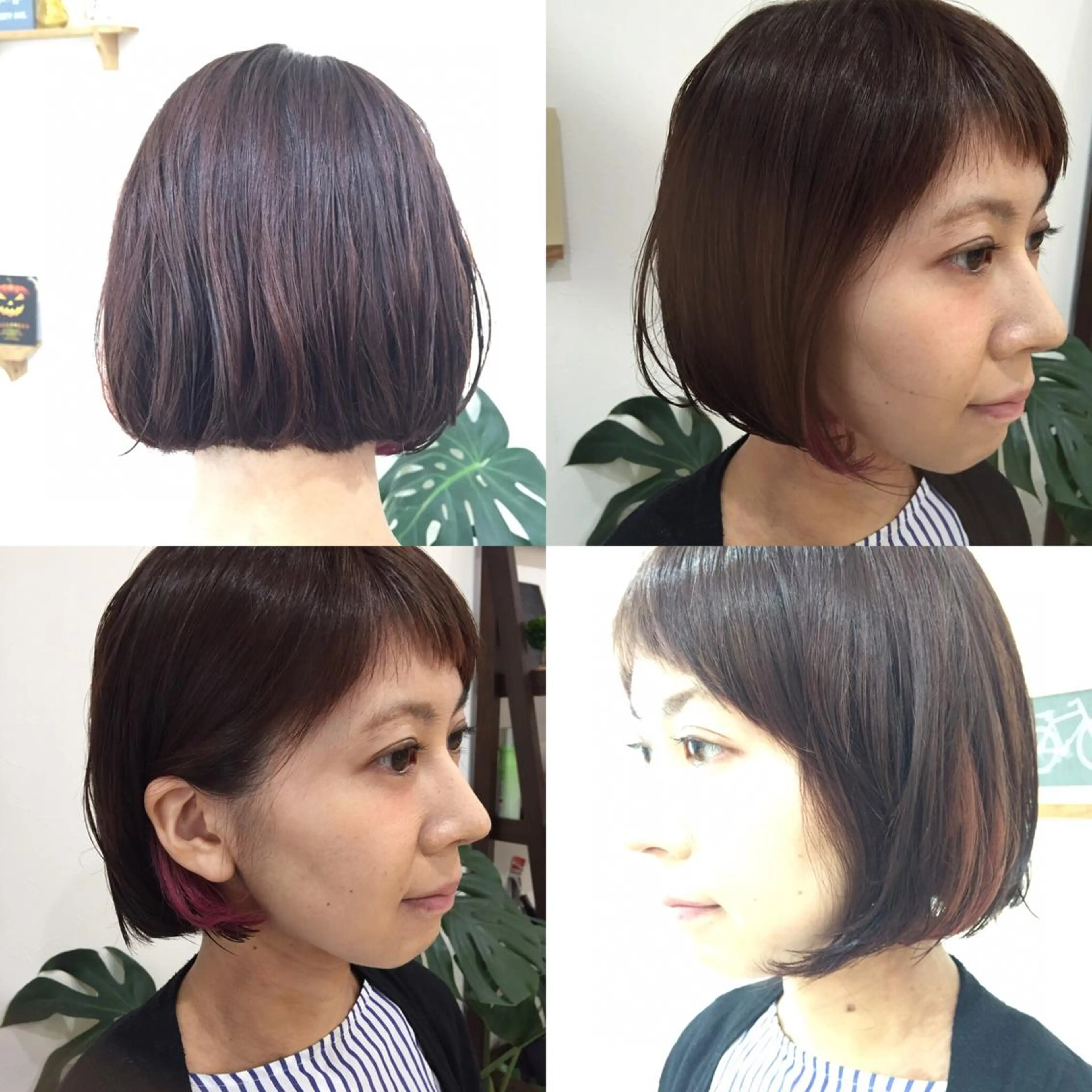 ショート カラー ハイライトカラー ピンクカラー ハイライト 福田 竜士のヘアスタイル