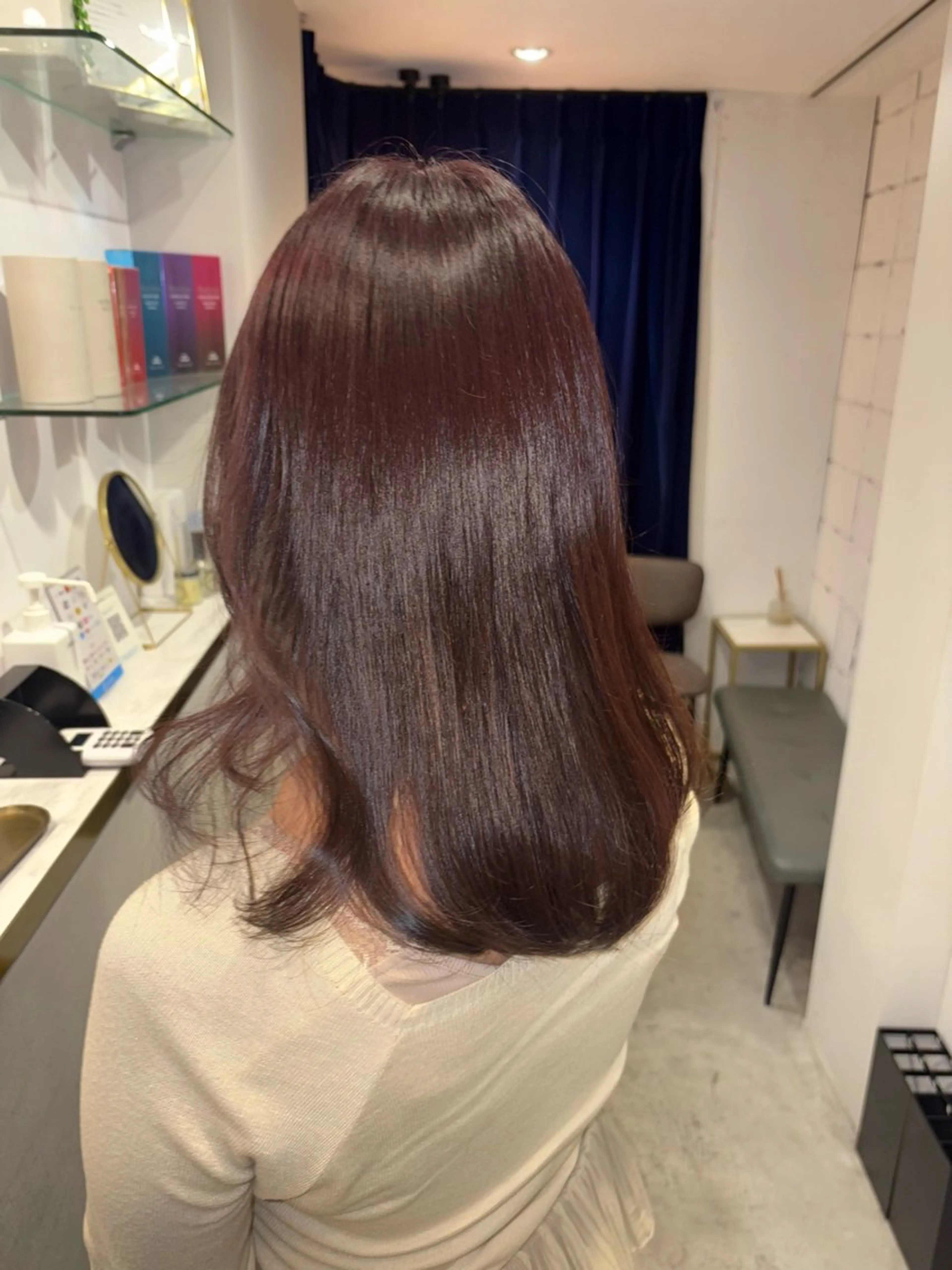 セミロング り おのヘアスタイル