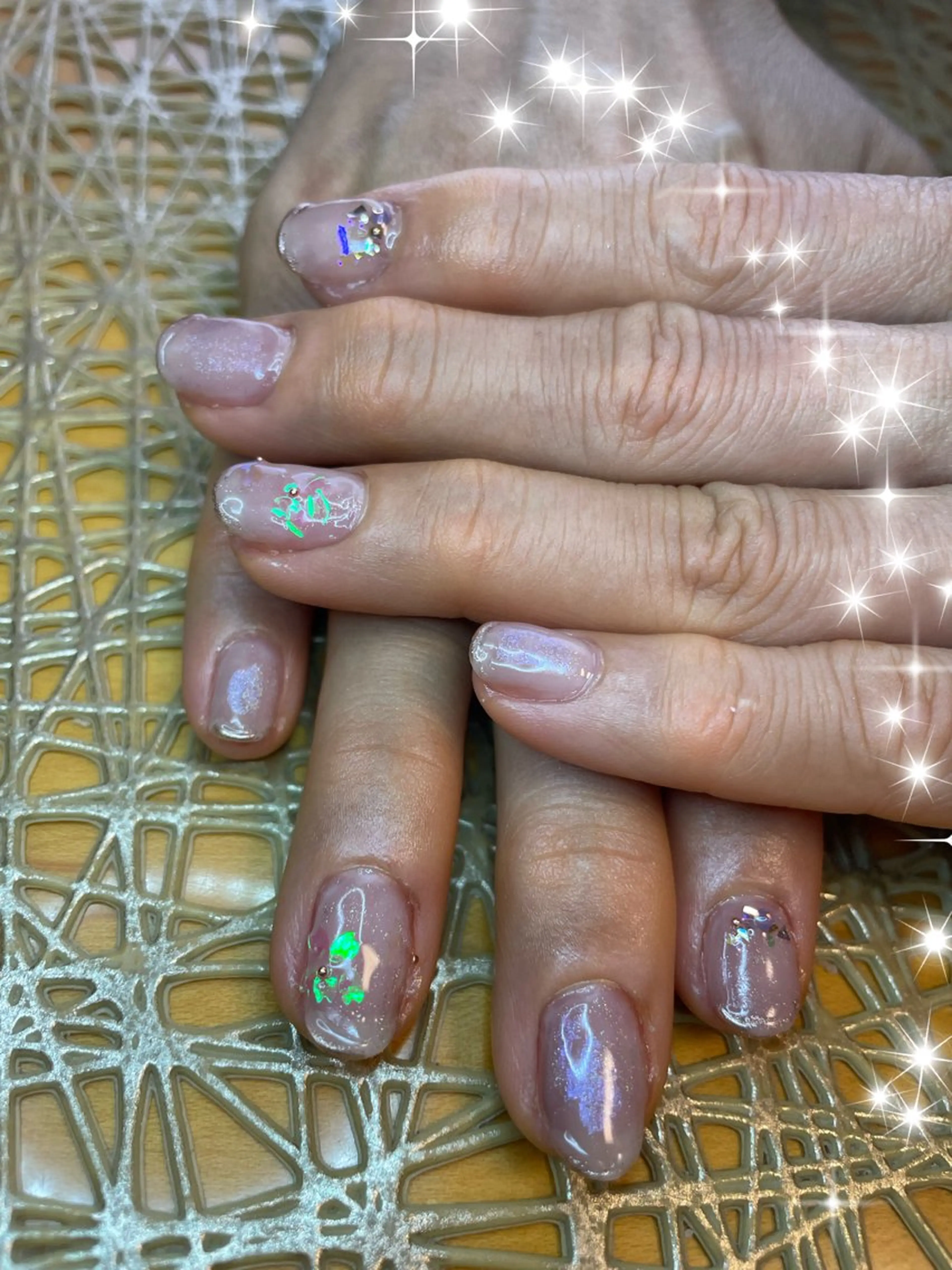 ネイル マグネットネイル ミラーネイル ワンカラーネイル 春ネイル NAIL★M 真紀のネイルデザイン