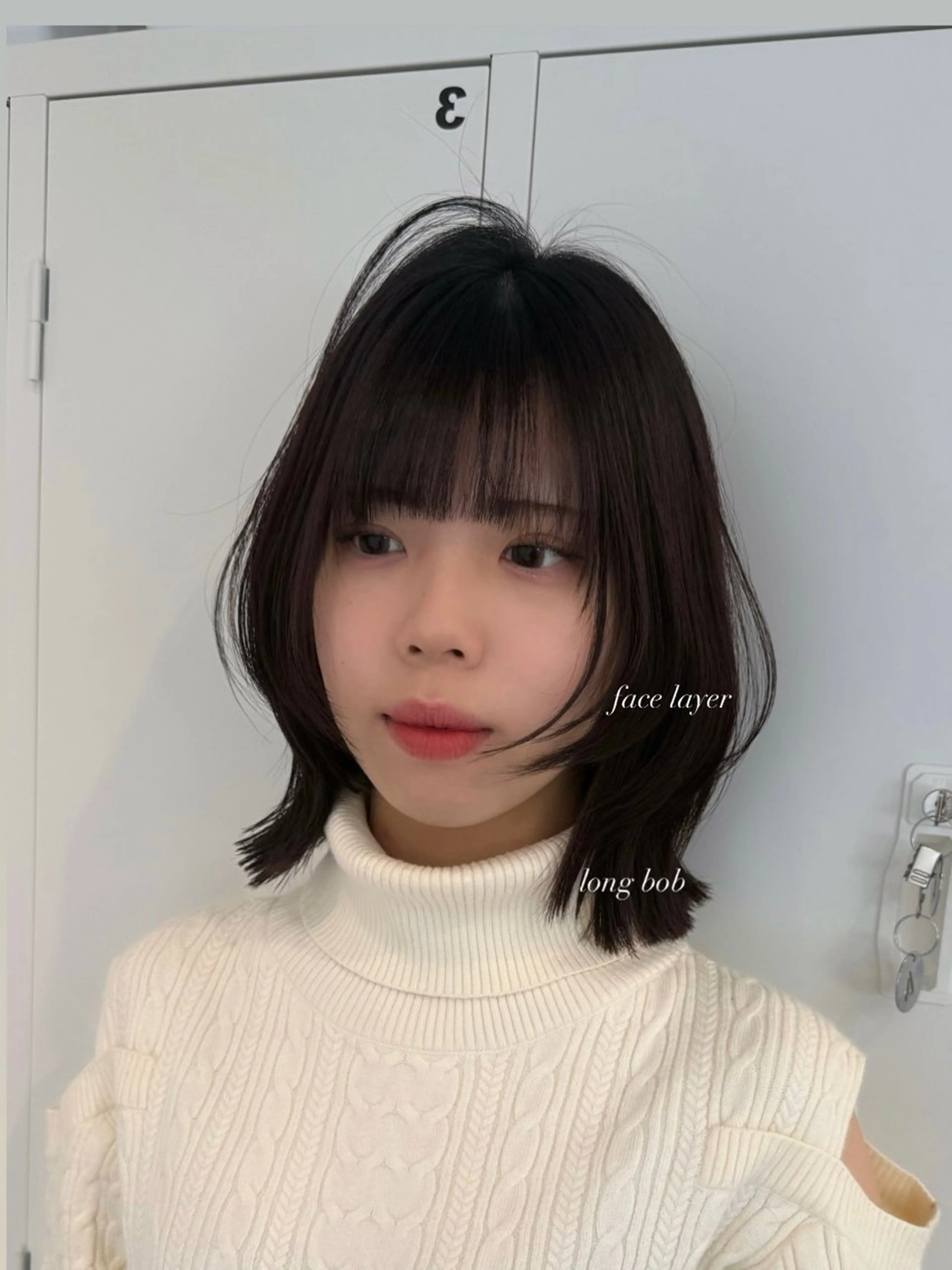 ミディアム くびれヘア レイヤーカット カット Miku🪄💫 フェイスレイヤーのヘアスタイル