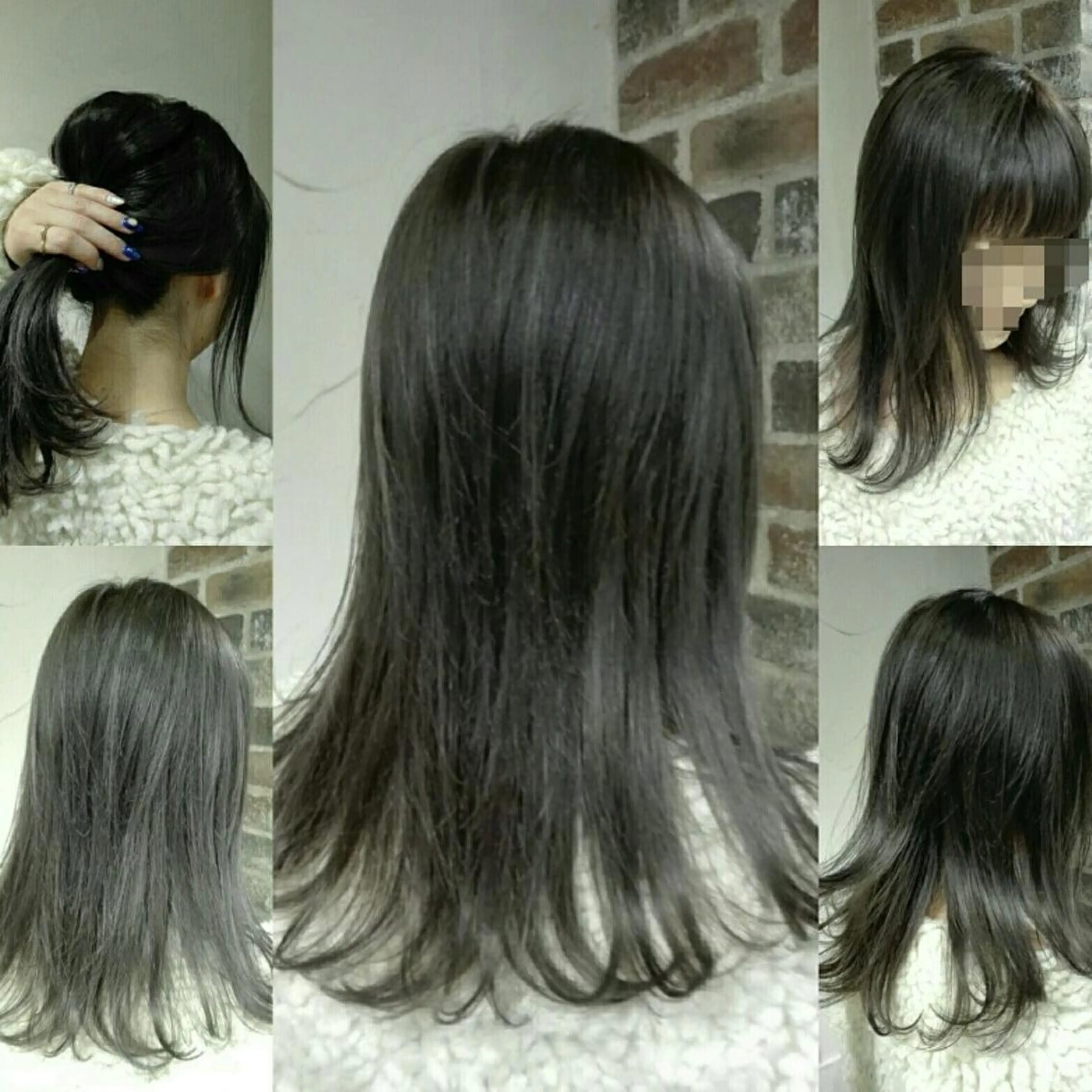 セミロング メンズ ヘアアレンジ キッズ ネイル マツエク・マツパ 子どものヘアアレンジ メンズハイライト メンズインナーカラー アッシュ アッシュグレー MEGUMI megumiのヘアスタイル