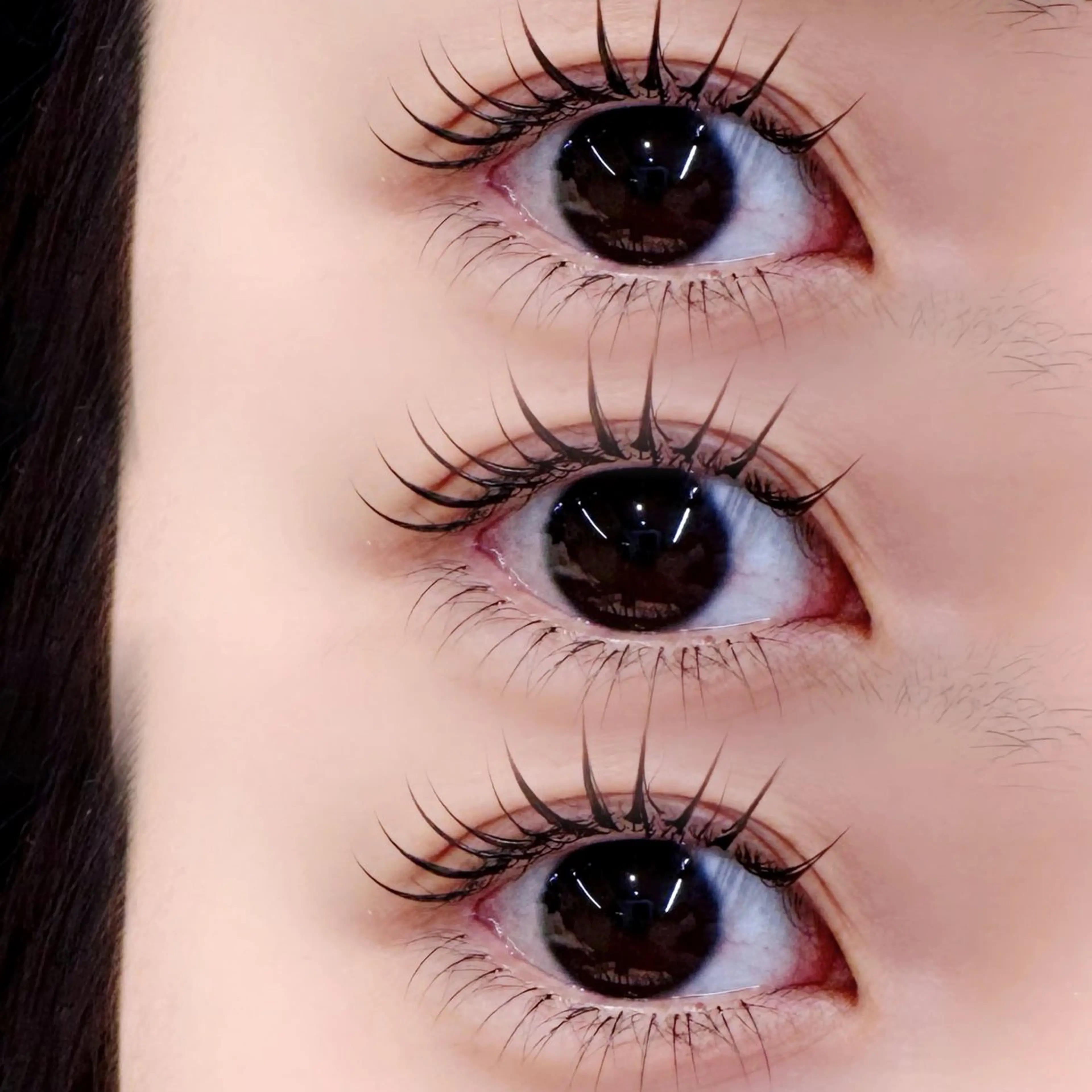 マツエク・マツパ 付け放題 束感まつ毛 フラットラッシュ 下まつげエクステ Gallica🎀 ayameのマツエク・マツパデザイン