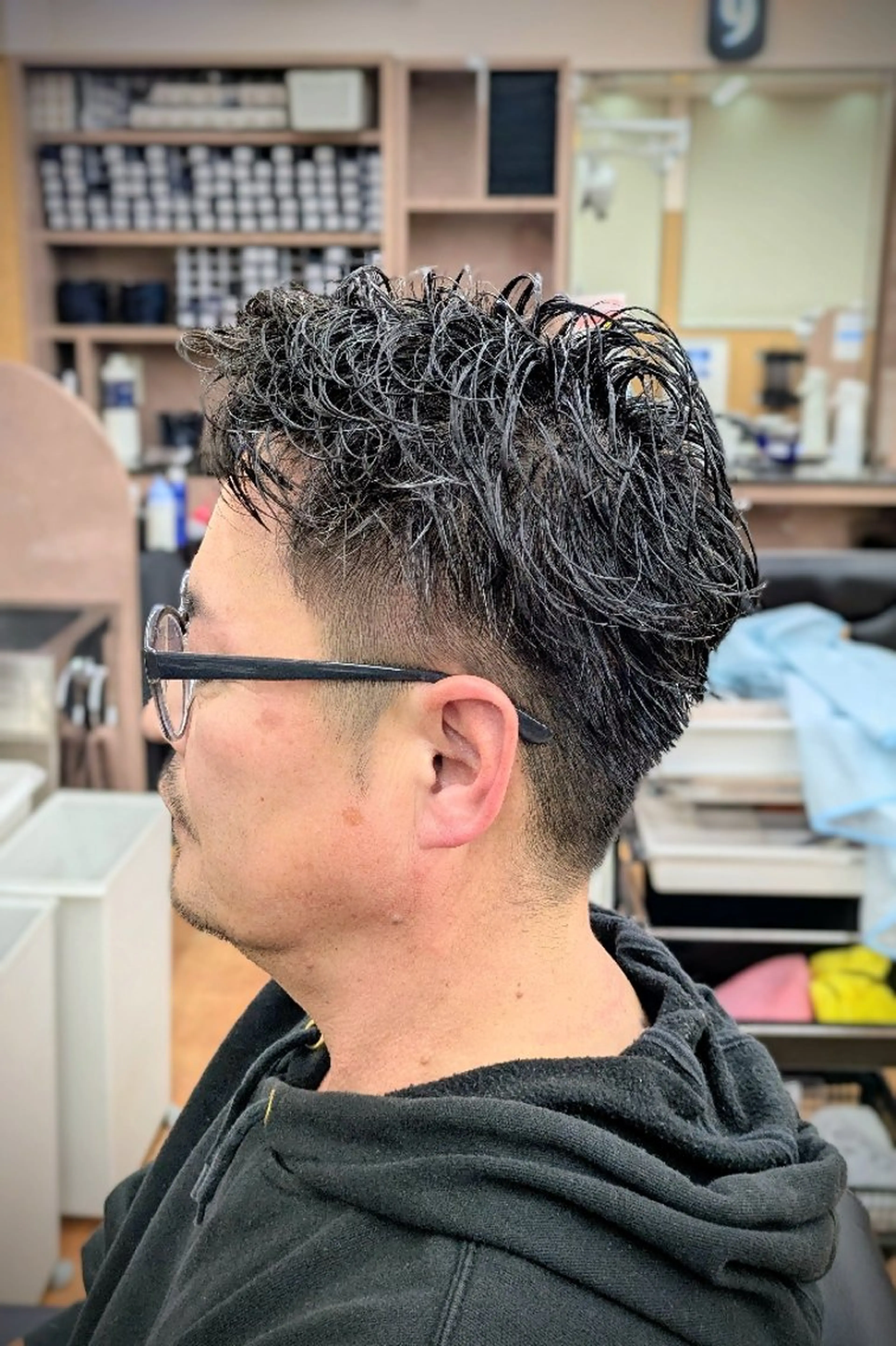 ショート パーマ 理容プラージュ燕三条 福井のヘアスタイル