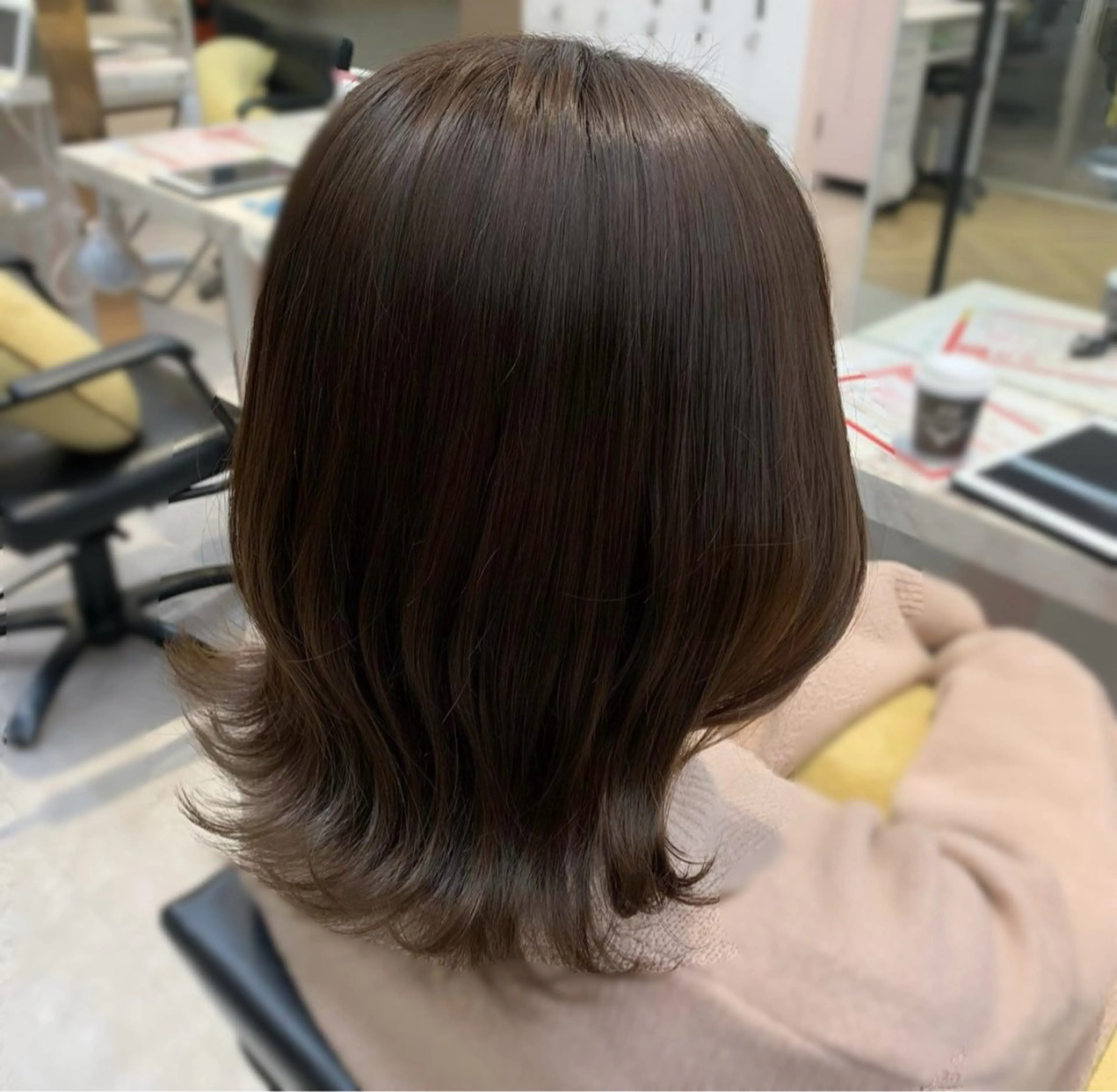 ショート カラー グレージュ 🦋透明感艶カラー 🫧/Yuu🦋のヘアスタイル