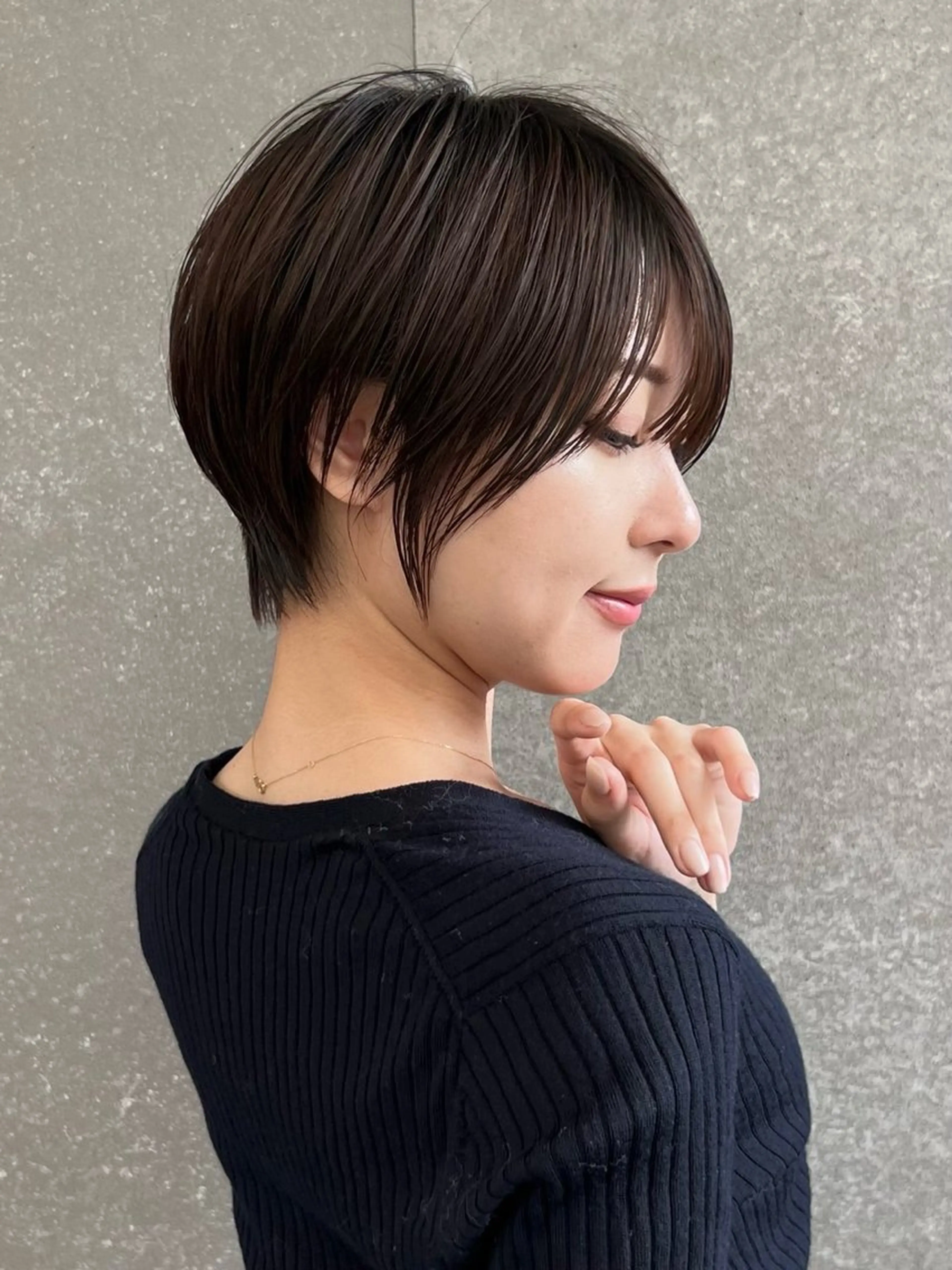 【白髪、気になる方】カット+リタッチカラー+1stepトリートメント　白髪染めカットの写真