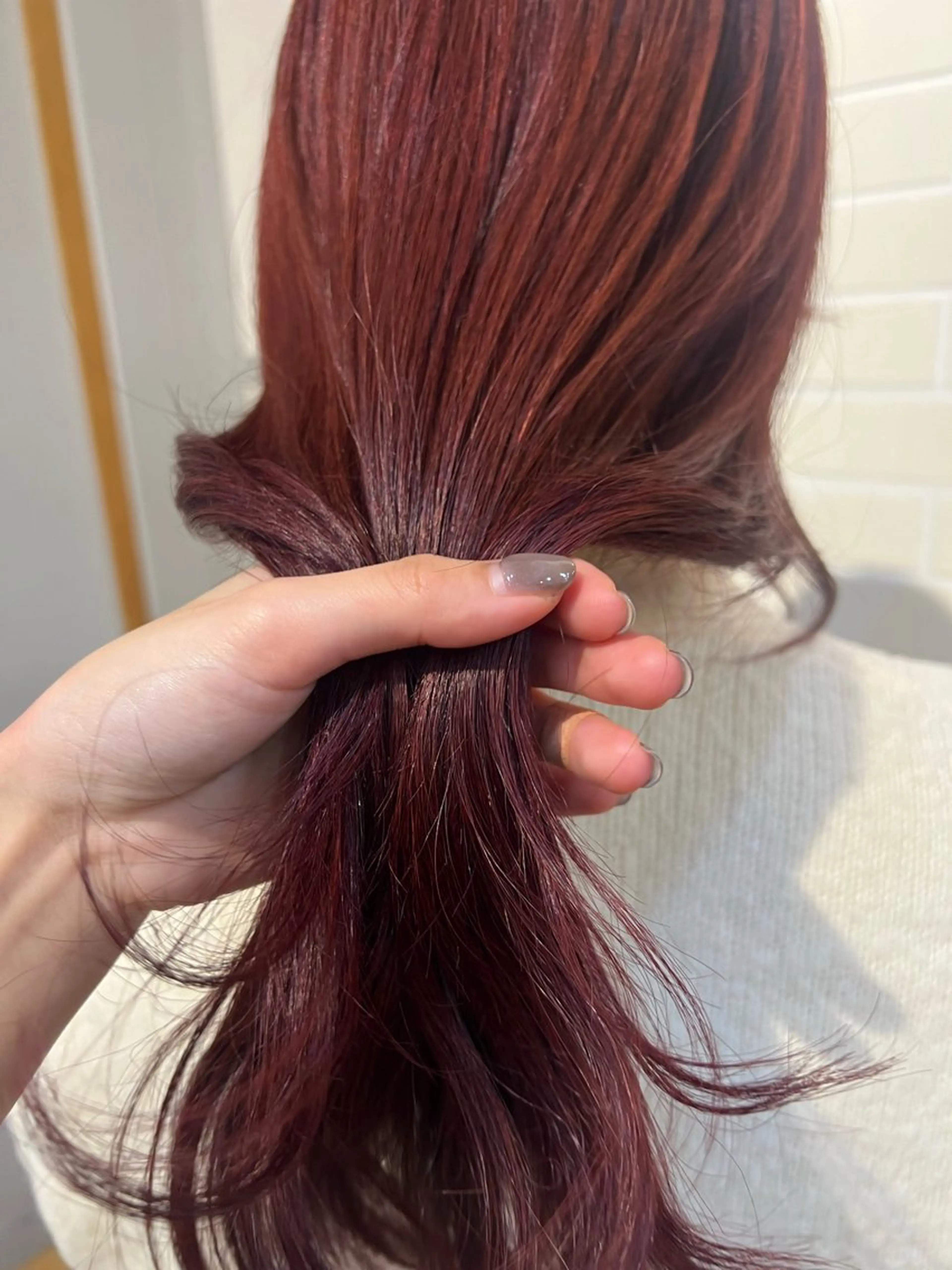 セミロング カラー カット ヘアカラー ミディアムレイヤー/ 艶カラー🎀 emiのヘアスタイル