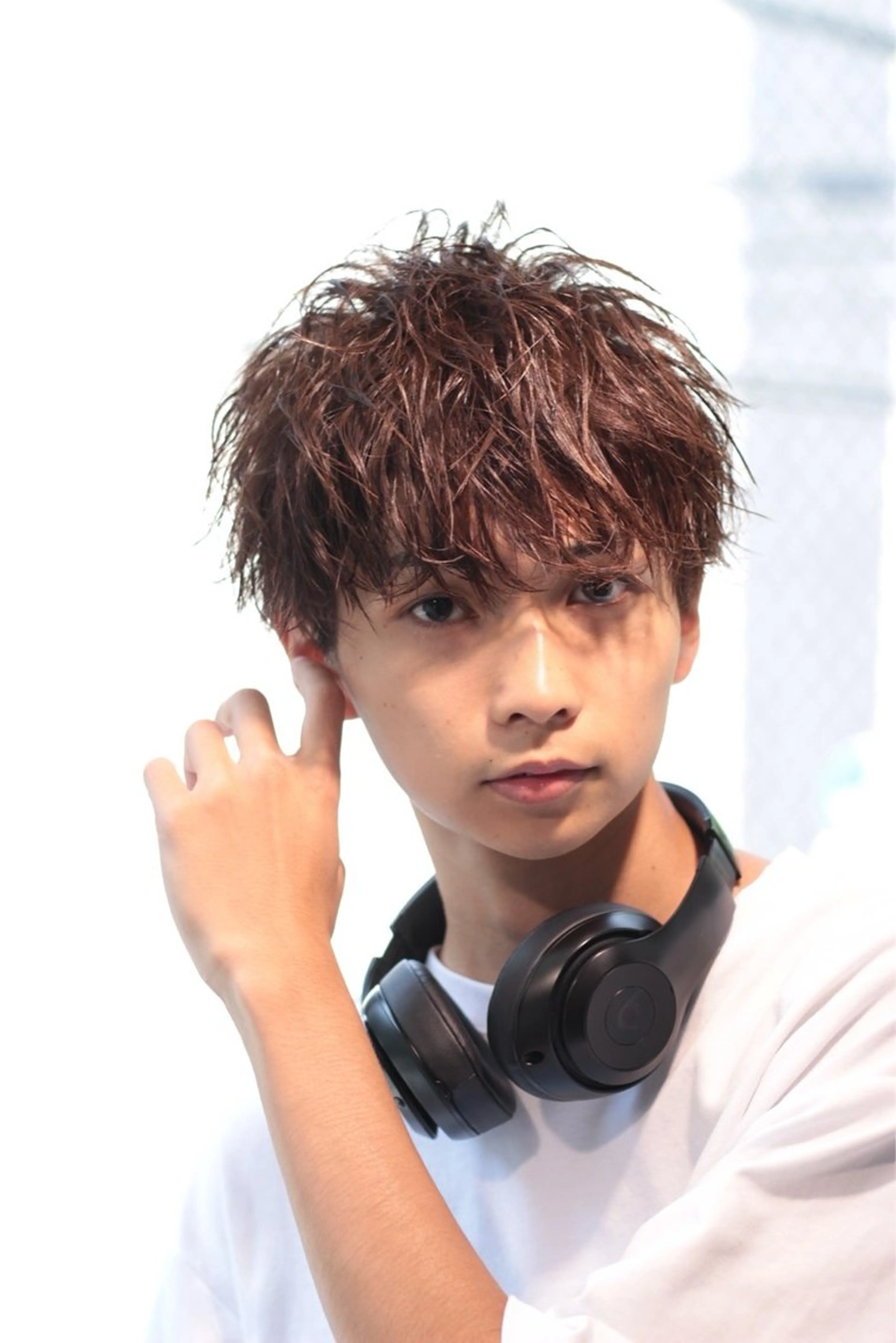 ショート パーマ メンズ メンズパーマ 波巻きパーマ スパイラルパーマ FM渋谷所属・【パーマ率90%】 サエキカズマのヘアスタイル