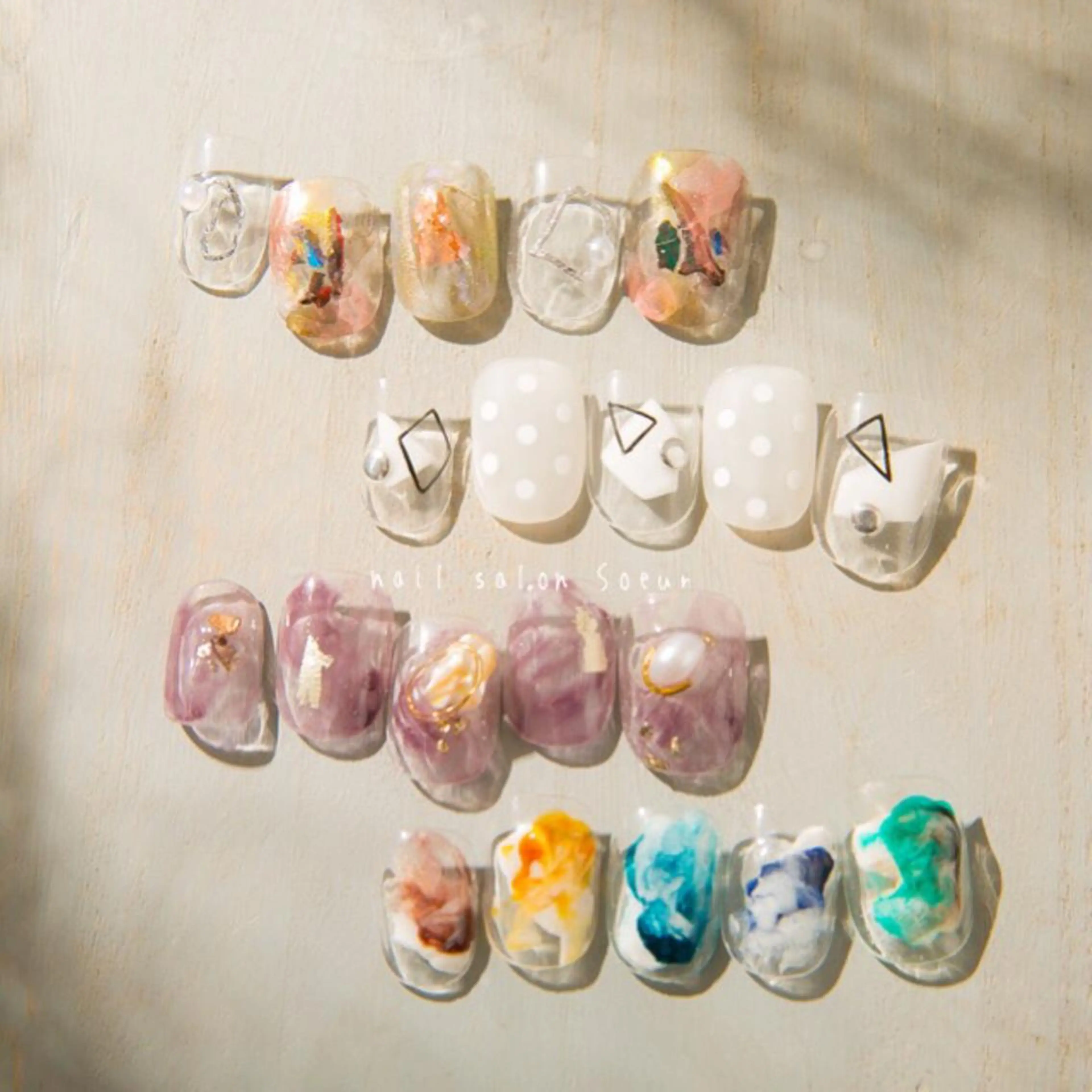 ネイル アートネイル ジェルネイル ニュアンスネイル ハンドネイル nail salon Soeurのネイルデザイン