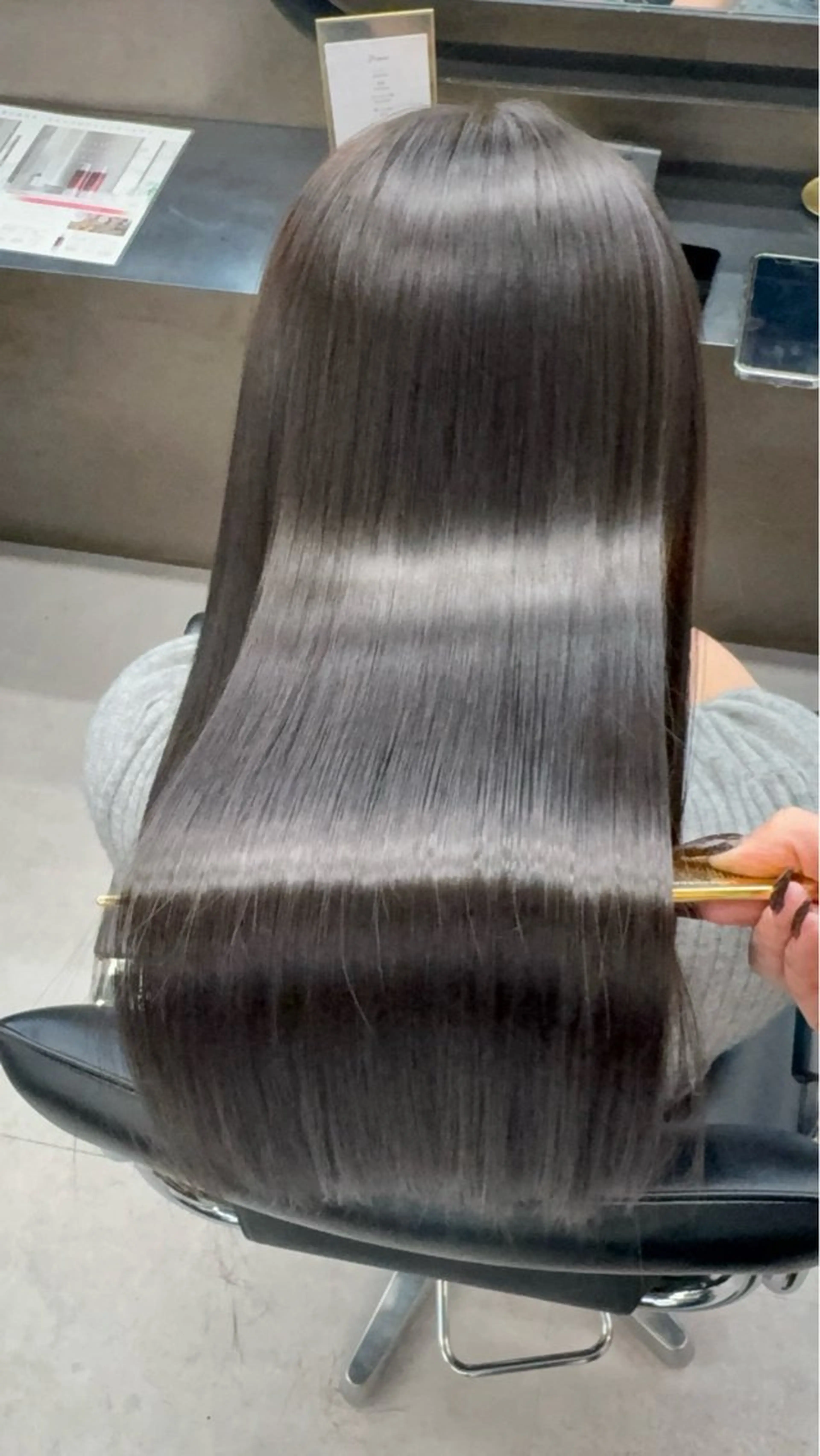 💎本気で綺麗にしたい方へ💎カット+プレミアム縮毛矯正【髪の整形】髪質改善トリートメント３種類+不純物5stリセットの写真