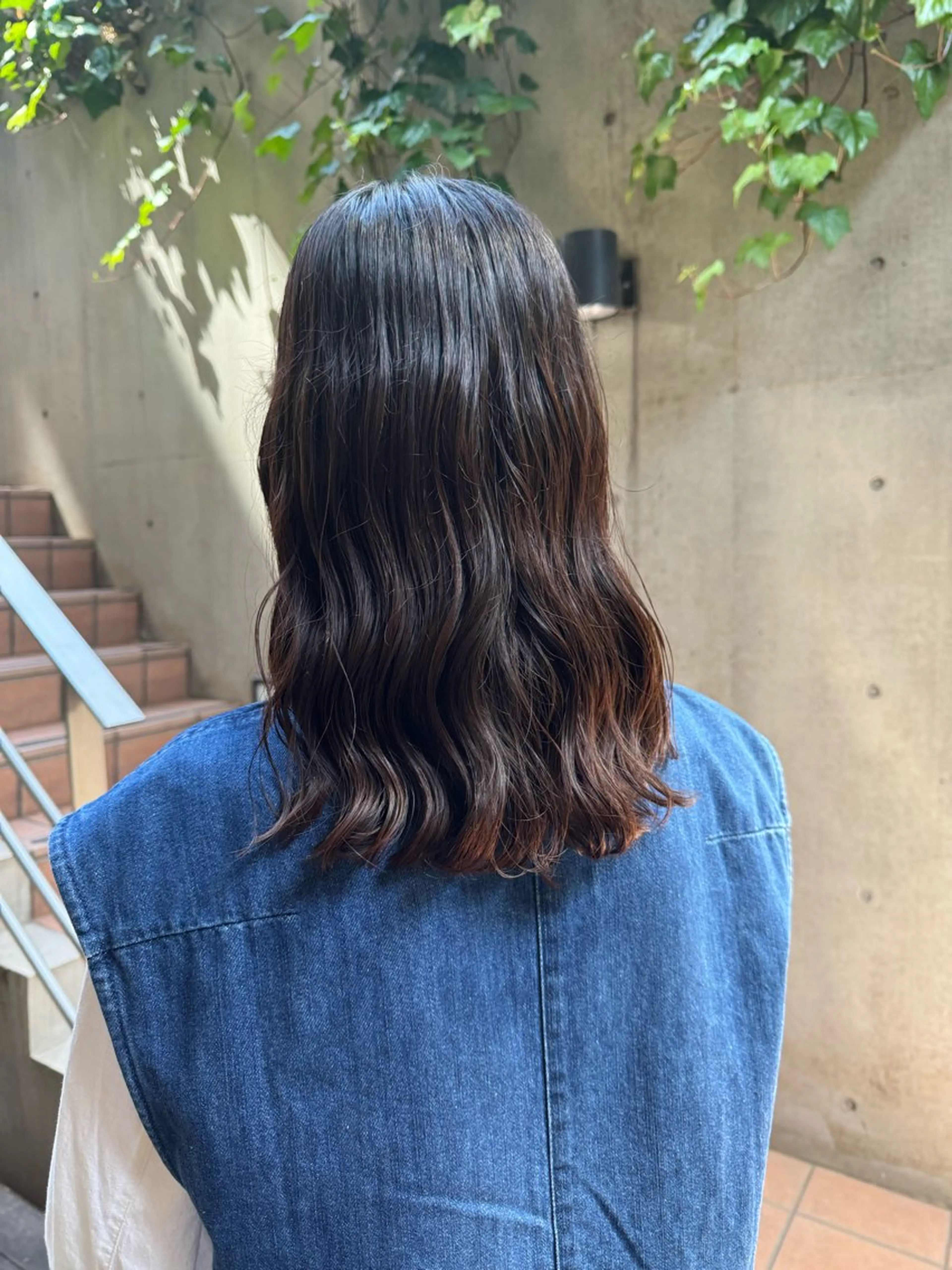 セミロング カット パーマ トリートメント 大人可愛い♡コテ巻き パーマ🌼杉田 萌恵のヘアスタイル