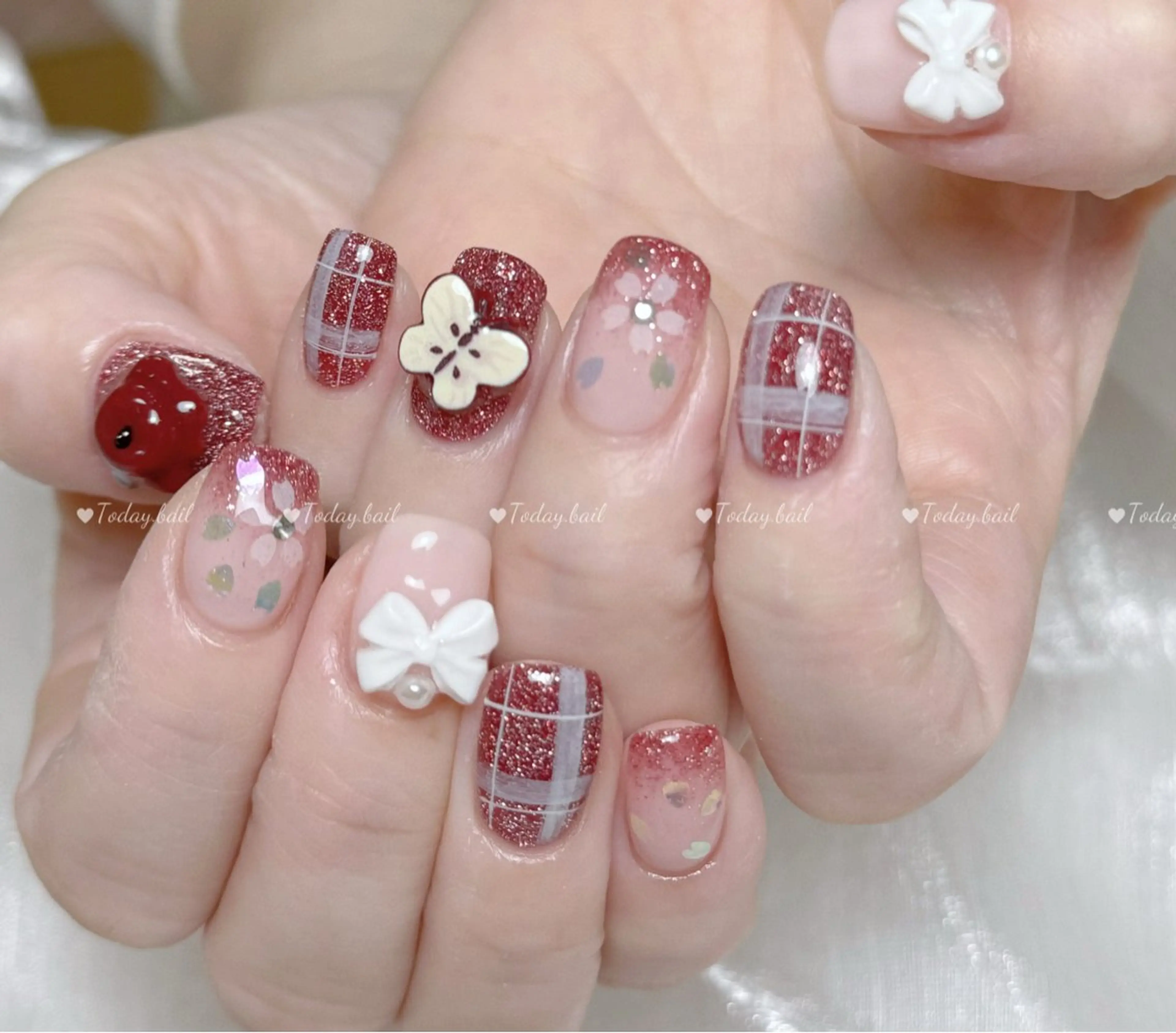 ネイル ハンドネイル 🎀Today nail💅のネイルデザイン