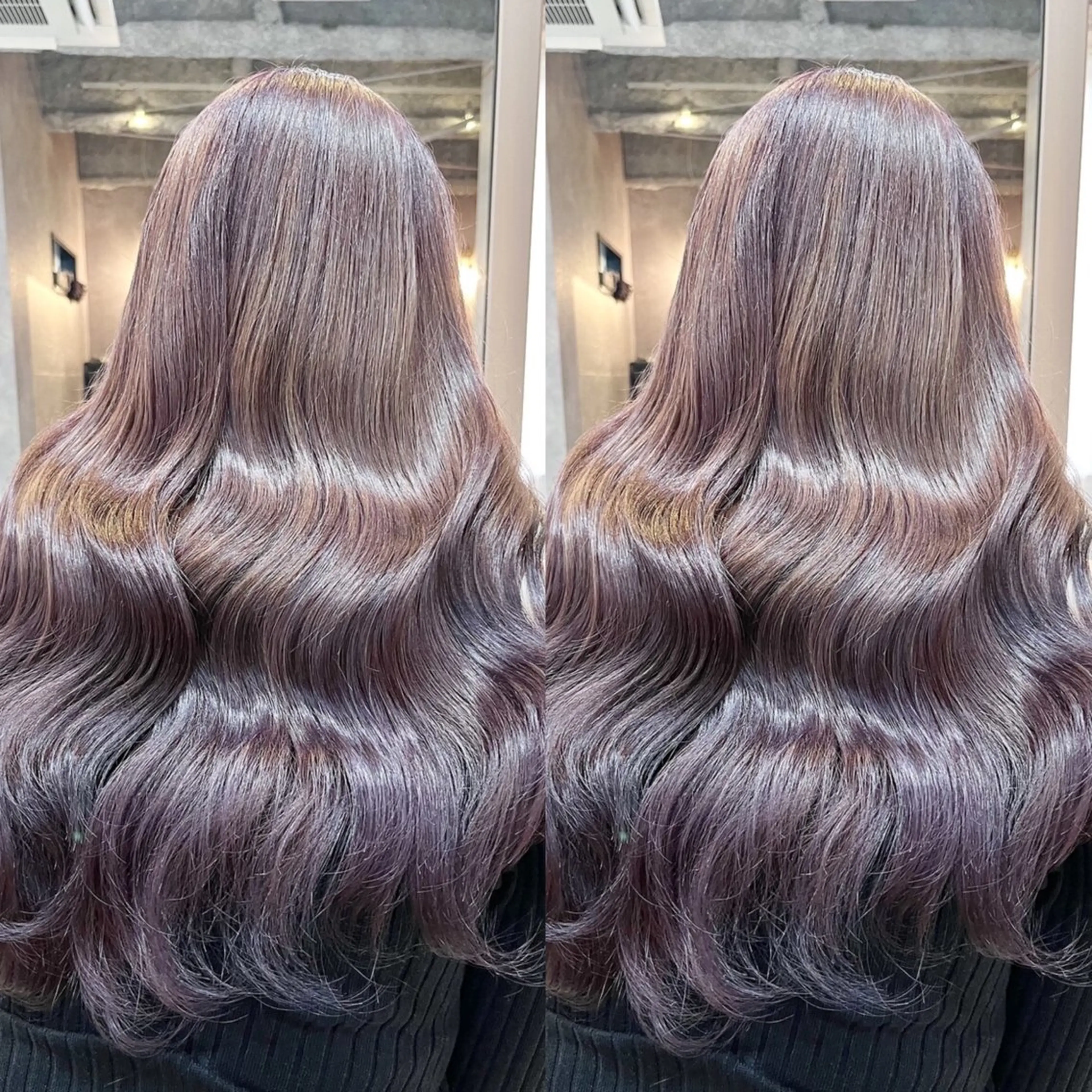 ロング カラー ヘアカラー 🐈‍⬛momo🐾 ダブルカラーのヘアスタイル