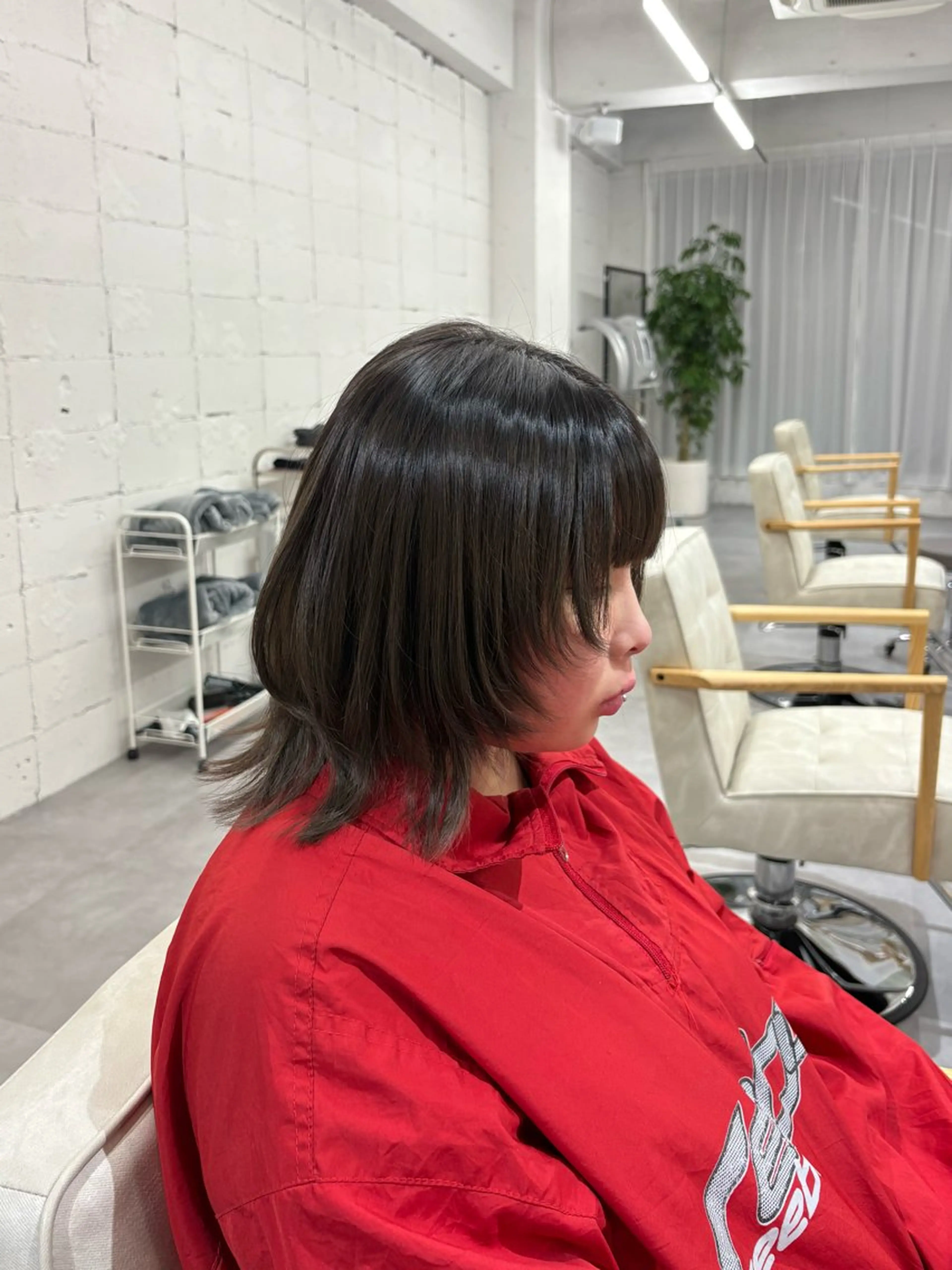 ミディアム カット 森田 亜海のヘアスタイル