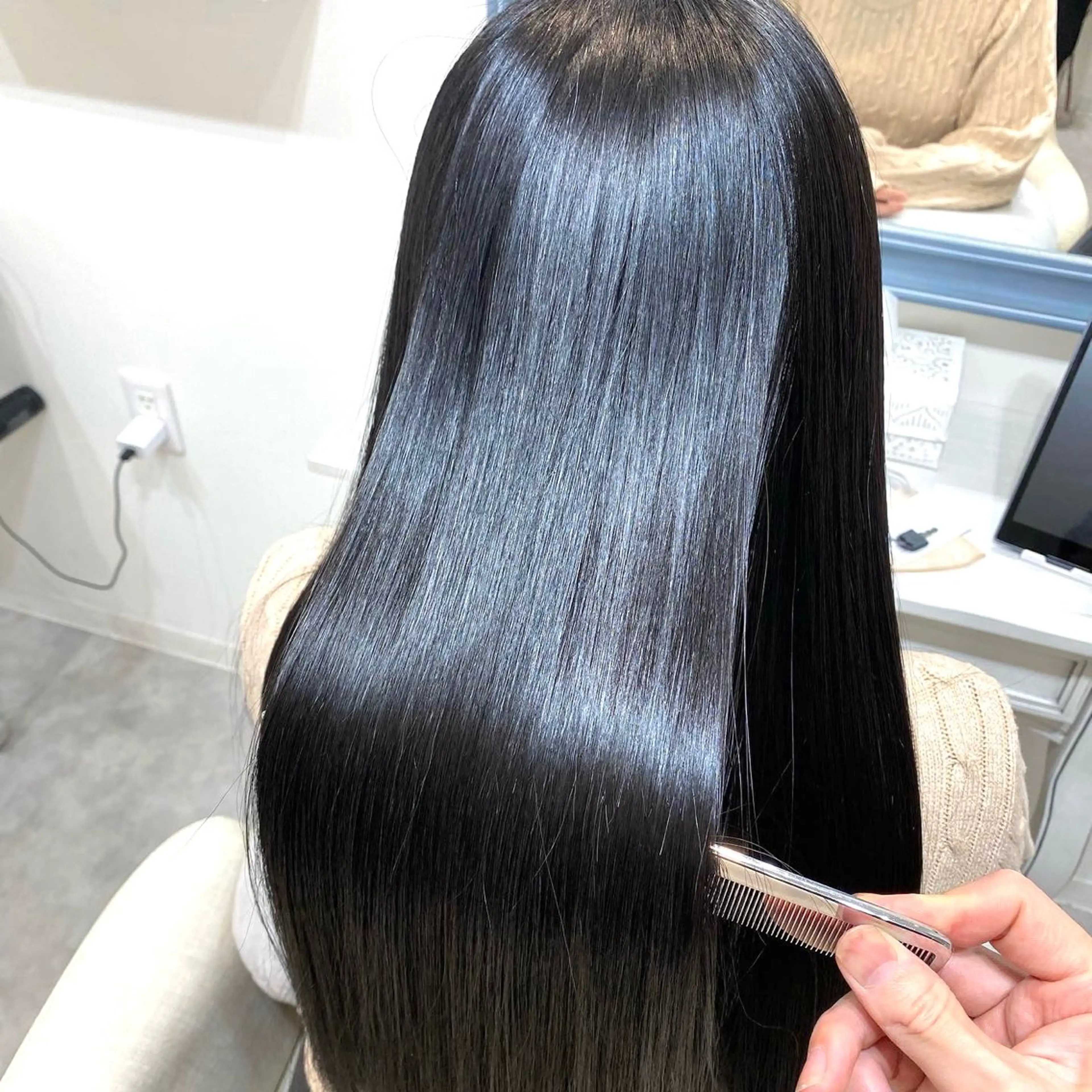 ロング 髪質改善 縮毛矯正 カット 縮毛矯正 トリートメント 【乾かすだけで革命】 早矢仕正志のヘアスタイル