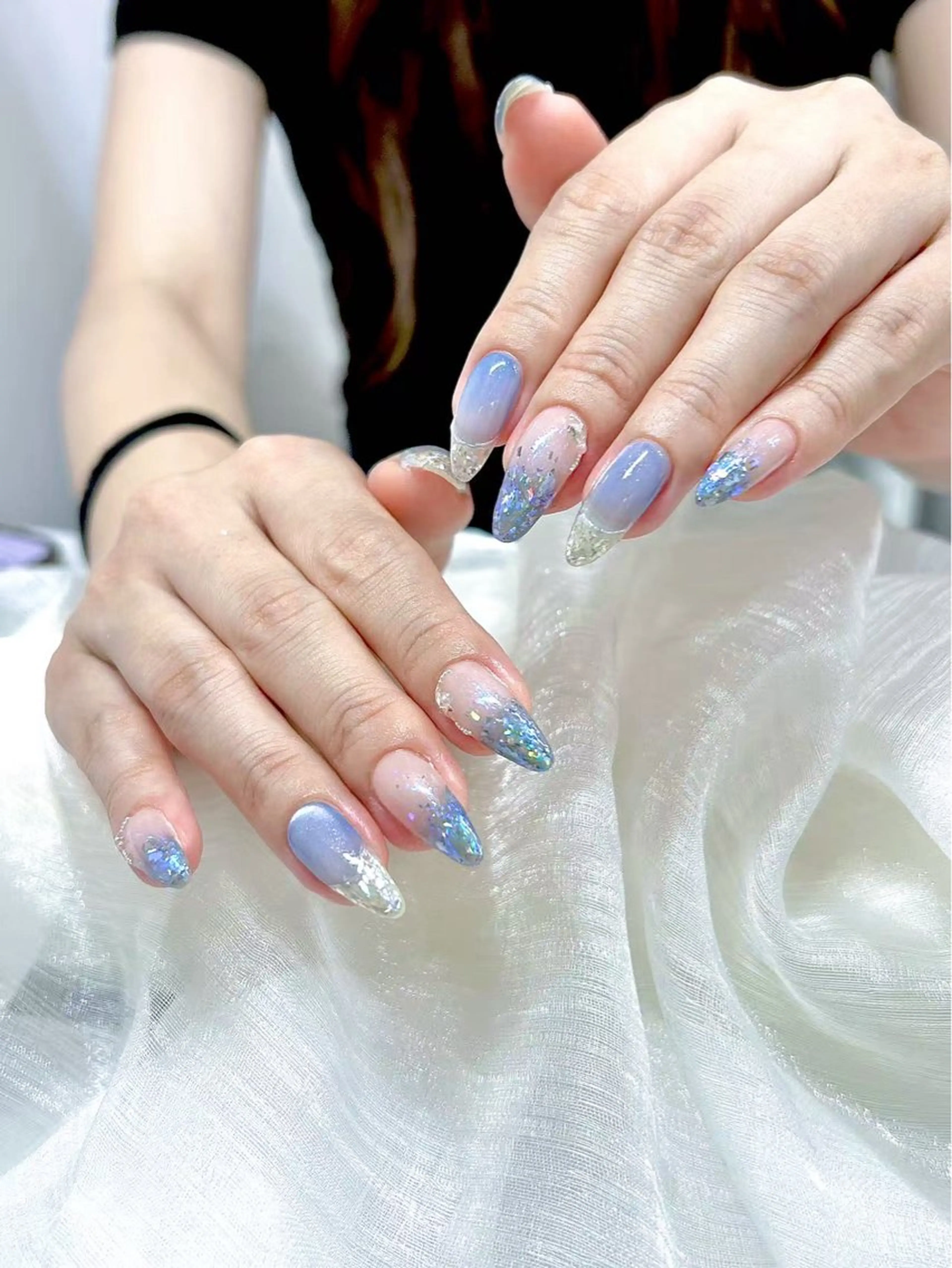 ネイル スカルプネイル シンプルネイル Lu nailsalonのネイルデザイン