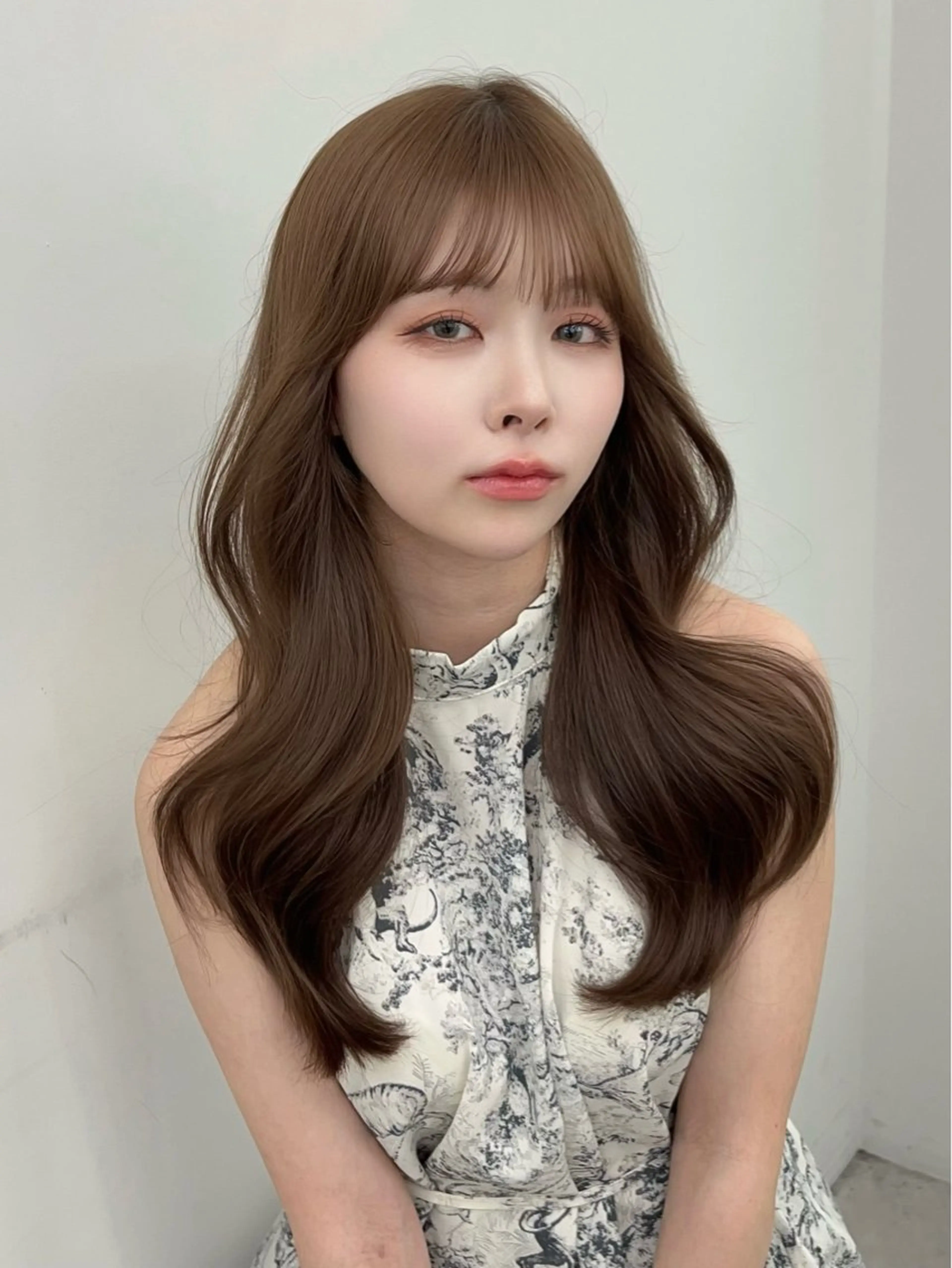 ロング カラー カット ヘアカラー トリートメント 透明感カラー 古山 結季🌙🖤のヘアスタイル
