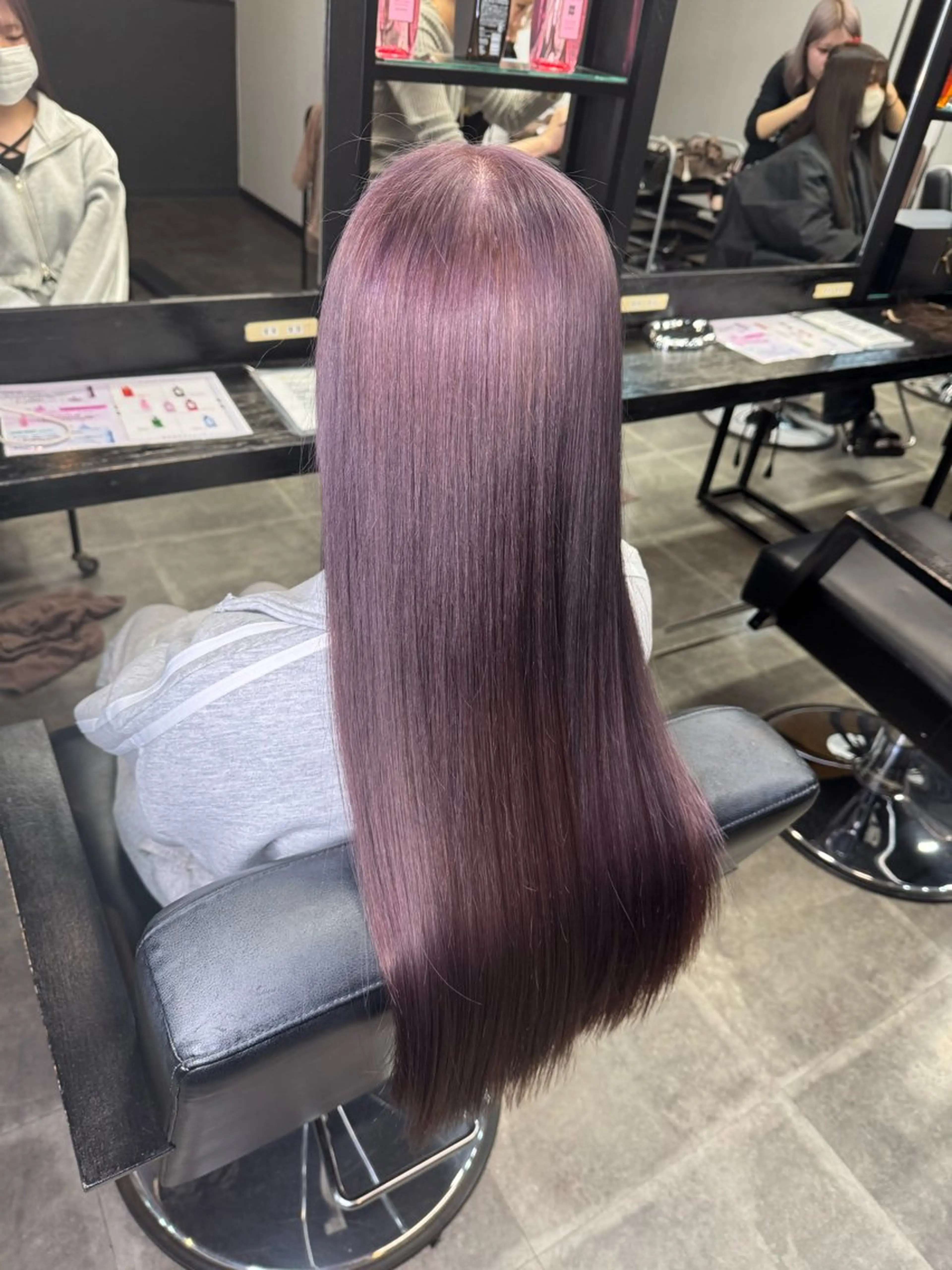 ロング ヘアカラー トリートメント 吉川優勢/ ハイトーン/エクステのヘアスタイル