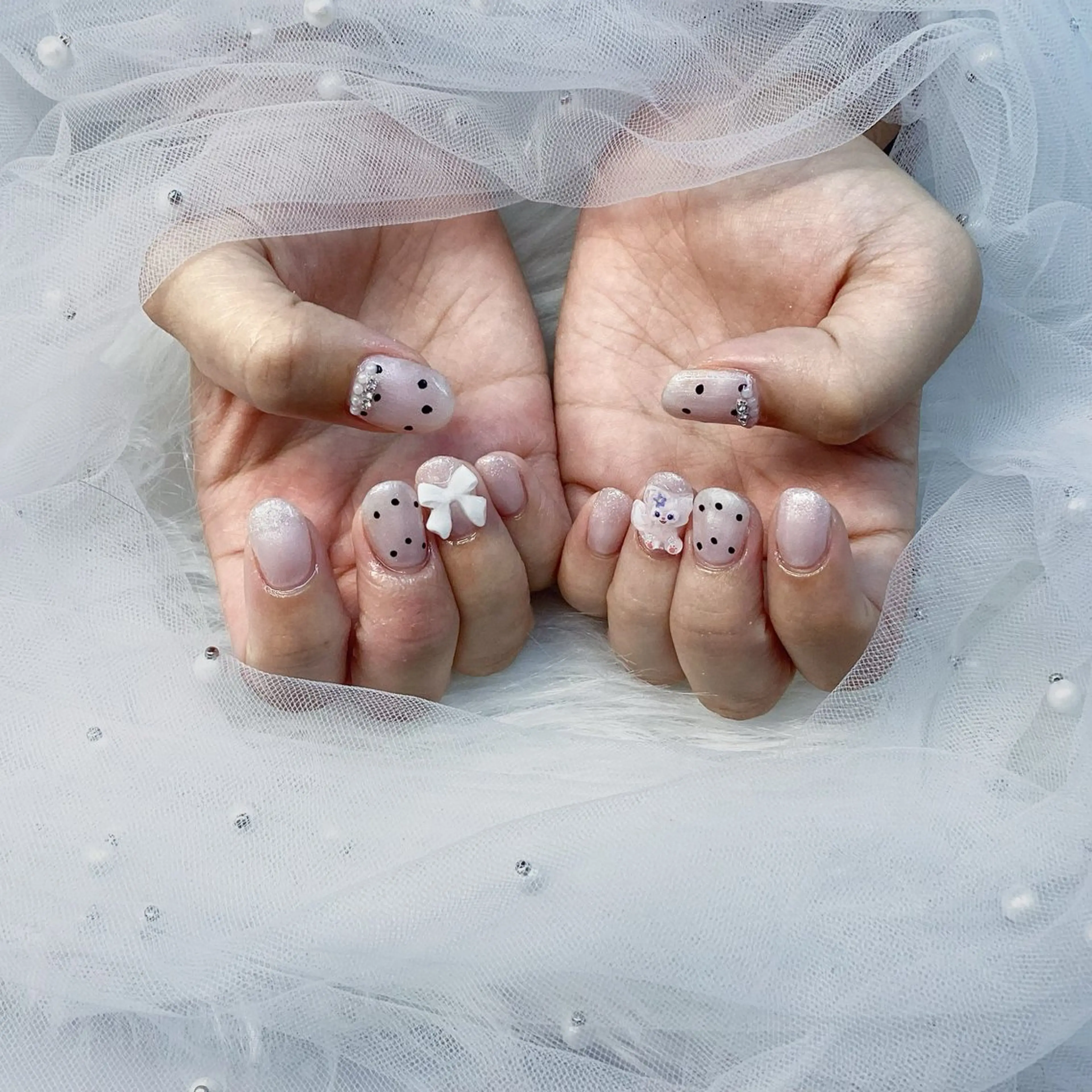 ネイル パーツ全部¥110 サロンミミのネイルデザイン