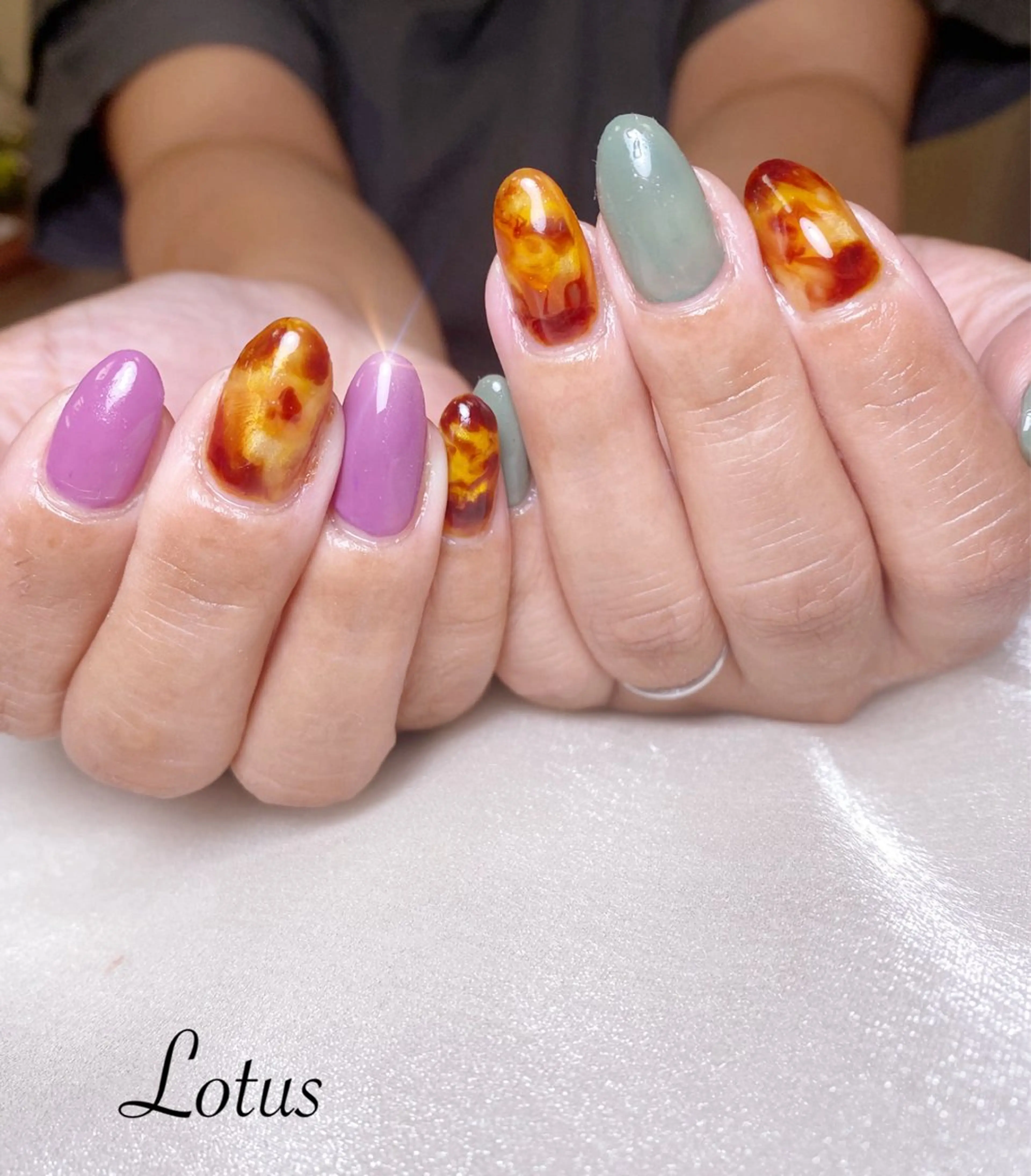 ネイル ハンドネイル ネイル＆脱毛 Lotus🌸のネイルデザイン